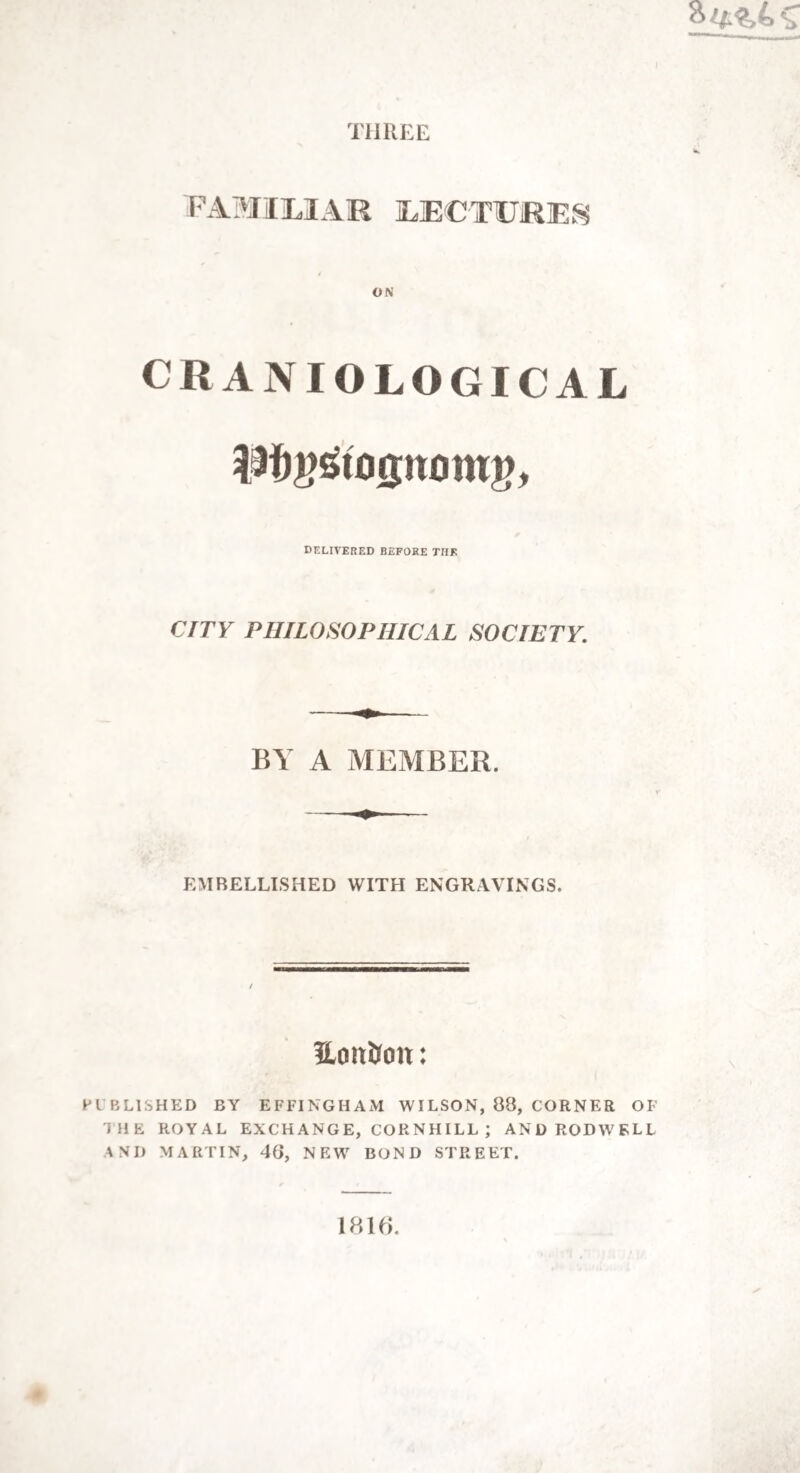 33 LECTURE II. the last lecture we rapidly glanced at the general * nature of this science, and endeavoured to establish its first and fundamental principle. On that occasion we proved (in the most satisfactory manner the subject would admit) that all the propensi¬ ties, sentiments, and faculties, of the human mind are innate. This was done by shewing that the origin of the ani¬ mal and intellectual powers cannot be ascribed to those causes which preceding philosophers have generally assigned ; that they are not produced by external in¬ fluences, such as society, wants, climate and mode of living, or education ; nor by internal causes, as atten¬ tion, pleasure and pain, or the passions : but that, on the contrary, they belong to the very nature of man, considered as a being of creation, which was proved by analogy, by the history of all ages, by philosophical reasoning, and, finally, by the testimony of Scripture. Having settled the question as to the origin of the faculties of the mind, the next point to be considered is, upon what do those faculties depend ? to which Drs. Gall and Spurzheim answer, u the organization of the brain the second principle of this new science is, therefore, u the manifestations of all faculties of the mind depend on organic conditions.” E