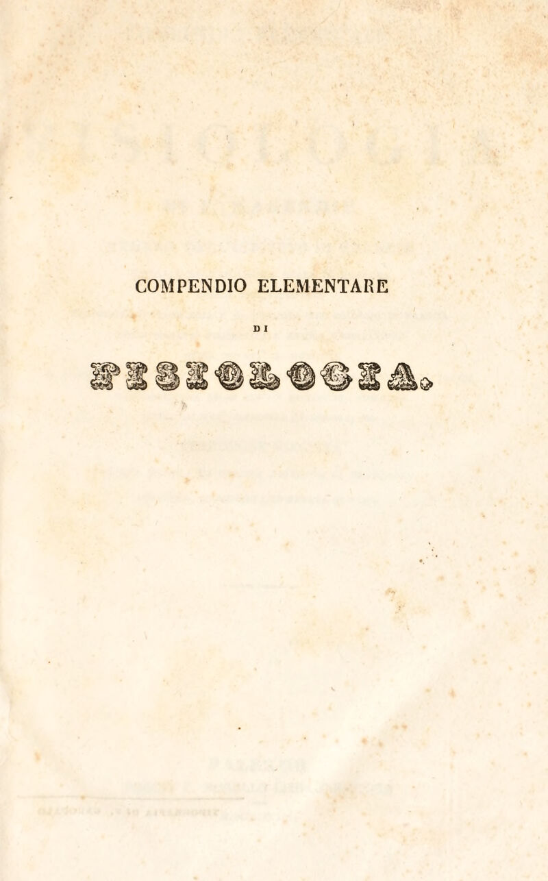 COMPENDIO ELEMENTARE D I