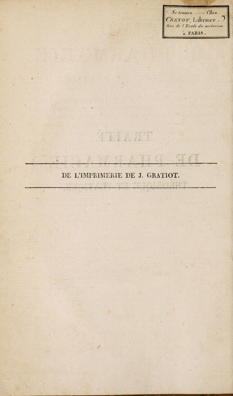 % DE L’IMPRIMERIE DE J. GRATIOT