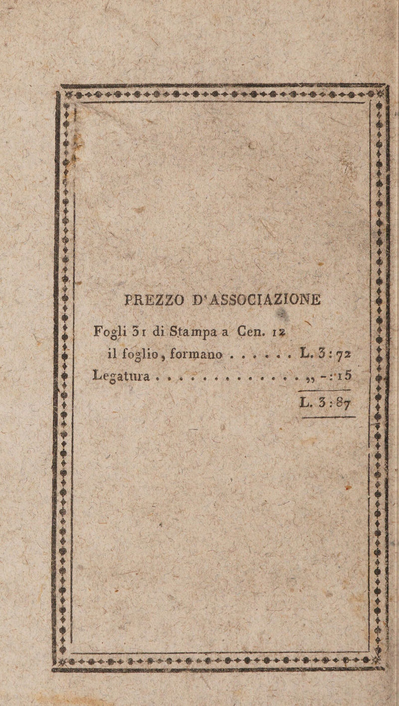 PREZZO D'ASSOCTAZIONE. Fogli 3 5r di. Stampa a Cen. 18 il foglio, formano . SET 6; «HH 7° \ Lezatura o_o (RO, ee vele o DIE Le -:18, Per Wr 33. N EEE TEN DER Br ie a a ae 11 ESTER NL RE o. E pi po ug N pa | ue