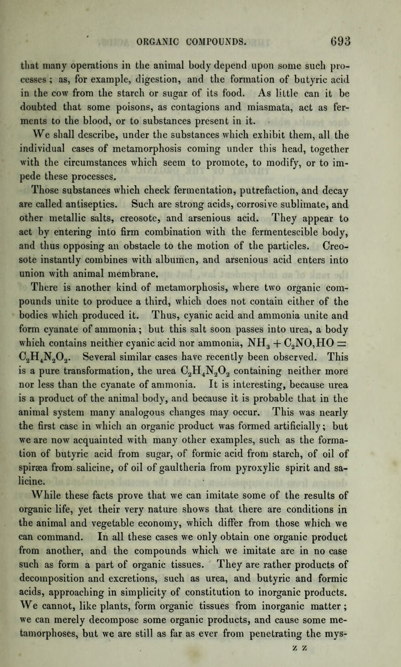 886 OXIDE OF ETHYLE WITH CARBONIC ACID. two or three days, there are found in the bottle two strata, the upper¬ most of which is the ether, to be purified by rectification. The hyponitrite of oxide of ethyle prepared by process 1 is pale yellow, has a most fragrant smell of apples and Hungary wines, boils at 62°, and has the sp. gr. 0'947 at 60°. It may be mixed with an alcoholic solution of potash without becoming brown ; hyponitrite of potash and alcohol are formed. That made by processes 2 and 3 boils at 70°, has the sp. gr. 0-886 at 40°. Its smell is like that of the former, but at the same time suffocating. Mixed with an alcoholic so¬ lution of potash, it becomes dark brown, with production of resin of aldehyde. It is highly combustible, burning with a white flame. The ether of processes 2 and 3, when kept, becomes acid, while nitric oxide gas is given off. Hence it often bursts the bottles. It must, there¬ fore, and on account of its great volatility, be kept in half ounce or ounce bottles very strongly made, in a cool place. This tendency to become acid is greater when air is admitted, and depends on the presence of aldehyde, which is oxidized by the oxygen of the air, or by the hypo- nitrous acid. If the liquid is allowed to remain in contact with milk of lime or aqua potassse, the aldehyde is converted into resin of alde¬ hyde ; and the liquid is found to contain nitrate and hyponitrite of lime, with another salt of lime, not examined. By allowing the hypo¬ nitrite of oxide of ethyle to stand over dry nitrate of lime, and rectify¬ ing it along with that salt, it is rendered pure from alcohol and water. It is soluble in 48 parts of water, and miscible in all proportions with ether and alcohol. Formula, AeO,NOs. The spiritus setheris nitrosi, or sweet spirit of nitre of the pharma¬ copoeia, is a mixture of nitrous ether (the impure hyponitrite of oxide of ethyle above described) with rectified spirit of wine. It may be made by directly mixing these liquids, or by distilling nitric acid with a much larger proportion of alcohol than in the preceding processes. For example, 1 part of diluted nitric acid may be distilled with 6 parts of alcohol at 85 or 90 p. c., and 5 parts of distilled product drawn off. Its properties for the most part coincide with those of nitrous ether, but its sp. gr. is 0‘825. It ought to be neutral; but must be carefully preserved in small bottles from the contact of air, as it otherwise gra¬ dually becomes acid. It is employed as a refrigerant and diuretic. OXIDE OF ETHYLE WITH CARBONIC ACID. The only compound under this head which has yet been obtained directly is the double carbonate of oxide of ethyle and potash. But