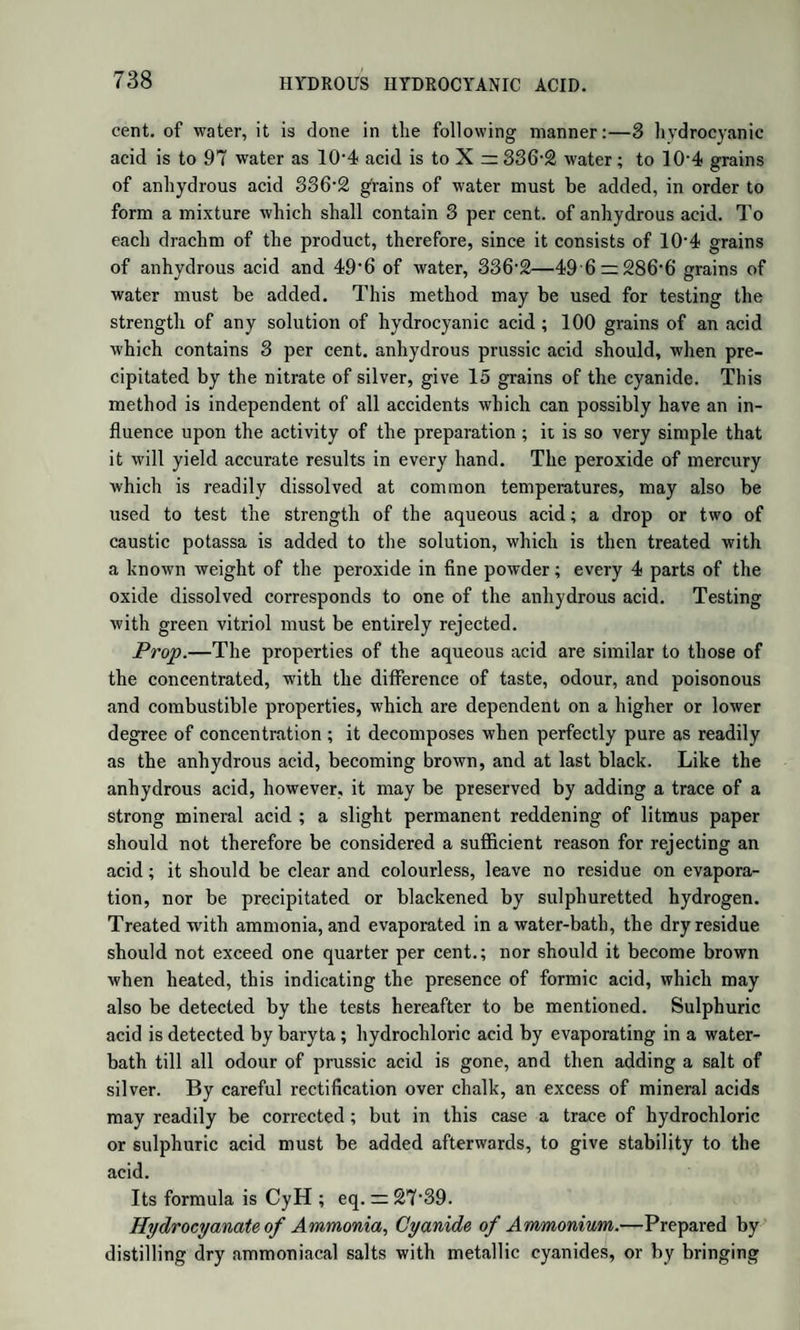 1394 Voltaic electricity, its ef¬ fects on a needle, 102 on iron, 103 Voltaic arrangements in circles, 88, 90 chemical effects of, 89 circles, laws of the action of, 96 pile, 87, 93 pile, dry, of De Luc, 96 Volumes of gases, theory, of, 160 W. Water, its composition by weight, 190 composition by vo¬ lume, 190, 191 extensive range of its affinity and powers as a chemical agent, 193 has the power of hold¬ ing several different salts in solution, 577 its expansion by freez- ing, 23 phenomena attending the freezing of, 36 properties of, 192 pure, how obtained, 193 specific gravity of, 193 spring, well, and river, cause of the hard¬ ness of, 1340 table of the quantities of different gases absorbed by, 194 the remedy for, 1341 Wax, 1126 production and com¬ position of, 1126 production of, from INDEX. sugar by the bees, 1325 Wax, of Myrica cerifera, 1127 Wells, Dr., his theory of dew,18 White flux, 1048 lead, 518 lead plaster, 1120 precipitate, 704 vitriol, 604 Witherite, 646 Woad, yellow, 1153 Wood, products of the dis¬ tillation, 1013 formula of, 1013 the decay or erema- causis of, produces humus, 1239 prevented by anti¬ septics, 1239 extreme result of, 1239 mouldering of, 1239 coal or brown coal, 1240 how produced, 1240, 1241 vinegar, 917 and coal, products of the action of heat on, 1241 Woody fibre, 1235 its composition and insoluble character, 1237 action of oil of vitriol on, 1237 action of nitric acid on, 1237 X. Xanthate of copper, 892 of potash, 892 Xanthic acid, 891 oxide, 802 Xanthopicrine, 1161 Xanthopenic acid, 1206 Xanthophyll, 1154 Xyloidine, 1237 Xyloretine, 1260 Y. Yellow vegetable colour¬ ing matter, 1152 Yttria, 400 Yttrium, 400 Z. Zodvarine, 1166 Zinc, 428 properties, 429 distillation of, by de¬ scent, 428 table of its com¬ pounds, 429 commercial, its action as a galvanic agent, 89 acetate of, 919 bromide of, 431 blende, 428, 431 butter of, 430 chloride of, 430 chromate of, 638 cyanide of, 742 ferrocyanide of, 749 flowers of, 429 fluoride of, 431 fulminate of, 731 iodide of, 430 platino-binoxide of. 670 protoxide of, 429 test of, 430 silicoflnoride of, 676 suboxide of, 430 sulphate of, 604 sulphuret of, 431 thionurate of, 792 Zirconium, 404 oxide of, 404 sulphuret of, 405. THE END. LONDON : Printed by S. & J. Bentley, Wilson, and Fi.ey, Bangor House, Shoe Lane.