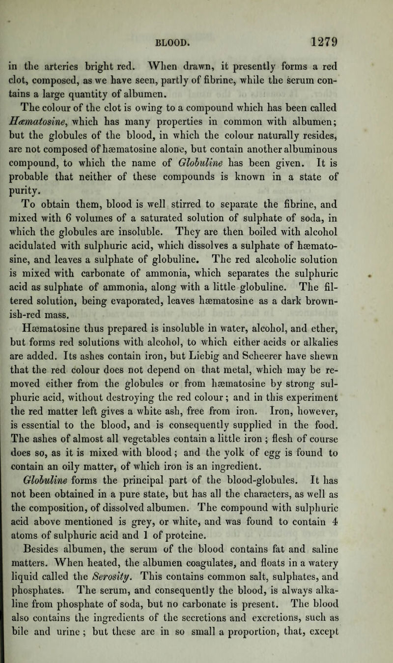 PRODUCTS OF THE OXIDATION OF INDIGO. 1179 rous, insoluble in boiling water, in which it softens. Its formula is Cl6H6N02S2, so that it is isatyde in which 2 eq. of oxygen have been replaced by 2 eq. of sulphur. Sulphasatyde.—When caustic potash is added drop by drop to an alcoholic solution of sulphesatyde, the liquid becomes red, and on standing deposits a crystalline white precipitate of sulphasatyde. It has sometimes a tint of rose-colour, from the presence of a little in¬ cline, the compound next to be described. The formula of sulphasa¬ tyde is Cl6H6N03S, and it is therefore isatine in which only 1 eq. of oxygen has been replaced by sulphur. Indine.—When sulphesatyde is rubbed in a mortar with concen¬ trated potash, the mixture acquires a rose-colour, and if alcohol be now added by degrees, the mixture being constantly stirred, this colour be¬ comes very pure and intense. The powder which is deposited is then well washed, first with alcohol, and finally with water. To purify it, a little alcohol is now poured on the moist powder, and when it has drained, it is covered in a basin with a lukewarm very strong solution of potash, in which it instantly dissolves, forming a black liquid, which in a few seconds becomes a thick mass of black needles. If the potash be too warm, the black colour disappears, and the indine is then totally destroyed. The black crystals are washed, first with alcohol, then with a few drops of weak hydrochloric acid, and, lastly, with water. In the course of the washing the black crys¬ tals are changed into pure indine. It may be obtained in crystals, by dissolving the black crystals in alcohol and adding hydrochloric acid. It is decomposed by boiling with nitric acid; and with bromine it yields new compounds, to be afterwards mentioned. With potash it also forms new compounds. The formula of indine is Cl6H6N02, so that it is sulphesatyde mi¬ nus 2 eq. of sulphur, and is also isomeric with white indigo. It may be obtained from isatyde by the action of potash, along with isatinate of potash. 3 eq. of isatyde + 2 eq. of potash correspond to 2 eq. of isatinate of potash and 1 eq. of indine. 3(Cl6H6N04) + 2KO = 2(C16H5N04,H0,K0) + Cl6H6N02. Indinic Acid.—This is the acid contained in the black crystals above mentioned. It is formed apparently from indine, as isatinic acid is from isatine, by the assimilation of 1 eq. of water, but it is resolved into indine and water when we attempt to separate it. Its formula is probably Cl6HgN02 + HO. Hydrindine.—When sulphasatyde is acted on by potash, there are formed small brilliant yellow crystals of Hydrindine, and similar but more silky crystals of a compound of hydrindine with potash. They