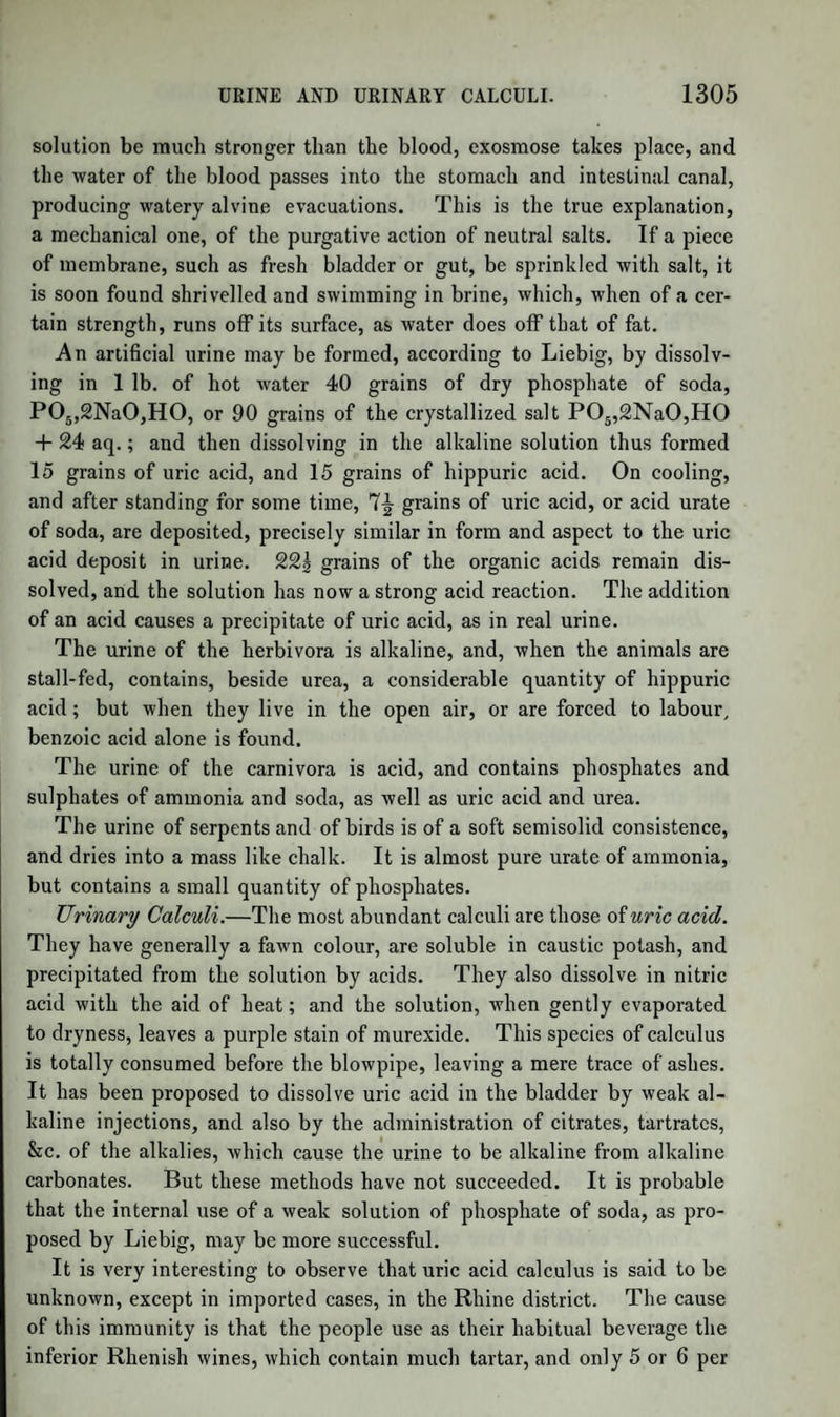 1140 ESSENTIAL OILS CONTAINING SULPHUR. usual composition of non-oxygenated essential oils. The latter con¬ tains oxygen. Oil of Chamomile, from Matricaria chamomilla, is dark blue, viscid, and has a bitter aromatic taste ; sp. gr. 0*924. Nitric acid decom¬ poses it, and the addition of water to the acid solution precipitates a resin having the odour of musk. It dissolves iodine without producing heat, unless when adulterated with oil of turpentine or of lemons, when the violent action of iodine on these oils discovers the adulteration. The Roman oil of chamomile, from Anthemis nobilis, is very similar to the above. Oil of Wormwood, from Artemisia absinthium, is greenish yellow, has an unpleasant bitter taste, and the sp. gr. 0*897. Oil of Tea, from Thea viridis, is yellow, and readily solidified by cold. It has the odour of tea in so high a degree that it is apt to cause stupefaction when smelt. In the process of drying the tea leaves, the greater part of the oil is lost, so that the best Hyson yields hardly ] p. c. of the oil. The following vegetables yield oxygenated essential oils, of which, however, so little is known, that for the present we merely give the catalogue of the names. Many of them contain stearopthne or solid volatile oils. Teucrium marum, Hyssopus officinalis, Salvia officinalis, Lycopus europseus, Ledum palustre, Achillea millefolium, Artemisia contra, Artemisia vulgaris, Tanacetum vulgare, Juniperus lycia and thurifera, Balsamodendron myrrha, Galbanum officinale, F erula persica, Cupressus sempervirens, Thuja occidentalis, Aristolochia serpentaria, Csesalpina crista, Hedwigia balsamifera, Betula alba, Wintera aromatica, Populus nigra, Chenopodium ambrosio'ides, Dahlia pinnata, Parmelia parietina, Tilia europsea, Sambucus nigra, Reseda odorata, Philadelplius corona- rius, Jasminum officinale, Syringa vulgaris, Convallaria majalis, Diosma crenata, Myrica gale, and others. ESSENTIAL OILS CONTAINING SULPHUR. Several essential oils contain sulphur; and, like all organic com¬ pounds in which sulphur is present in any form but that of its com¬ pounds with oxygen, they have generally a foetid smell. Oil of Mustard is obtained from the seeds of Sinapis nigra, exactly as oil of bitter almonds from that fruit. The seeds, deprived of fixed oil by pressure, are made into a paste with water, and this after some hours is distilled. The oil is not ready formed in the seed, but is pro¬ duced by the mutual action of substances contained in them along with water.