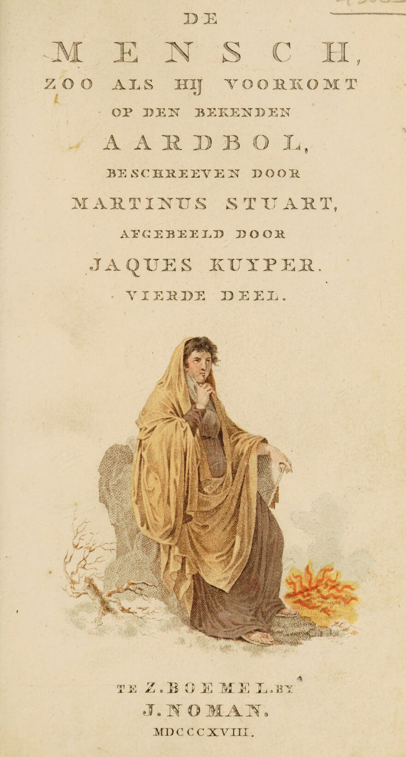 33 OS ~M E N S C ZOO ALS Hij V O O UK O M T OP PEN BEKENDEN A A X B B O L, BE SCHKEEVEH DOOK MAUTINUS S T TT ART, AÏGJBIELD DOOK JAQTJES KIT Y PER. * • YIEUDE DEEL. MD COC XV III.