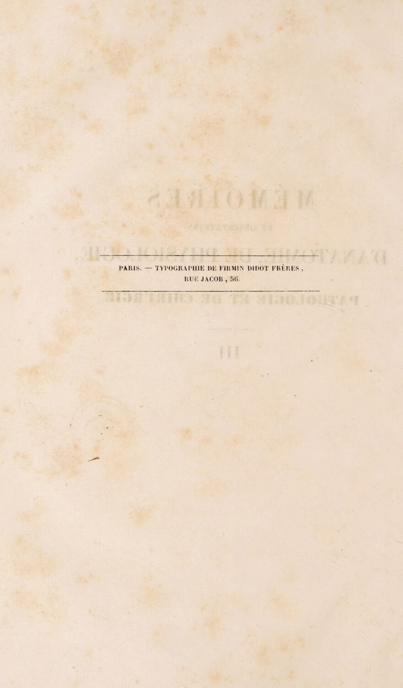 PAIUS. — TVl>()(;n\l’HlE UE ElEMIM UlUOT ERÈHES HUE JACOB , 5G.