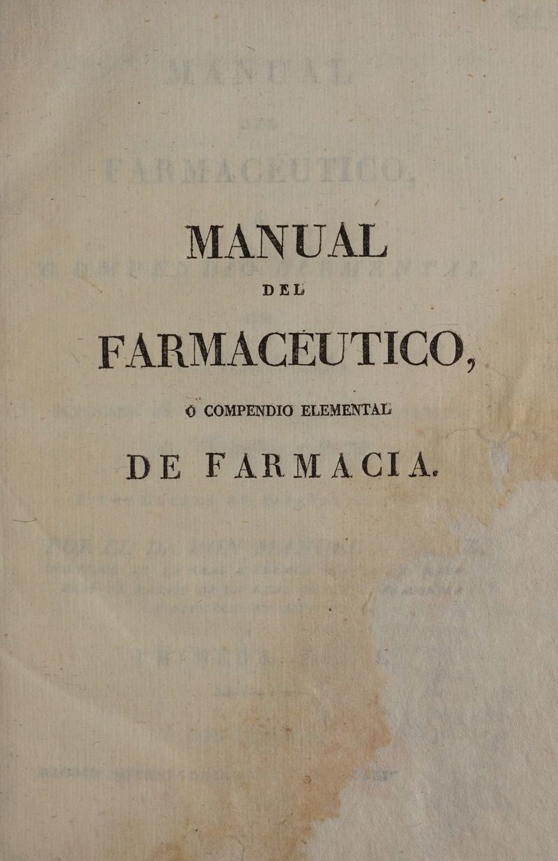 MANUAL FARMACÉUTICO, DE FARMACIA.