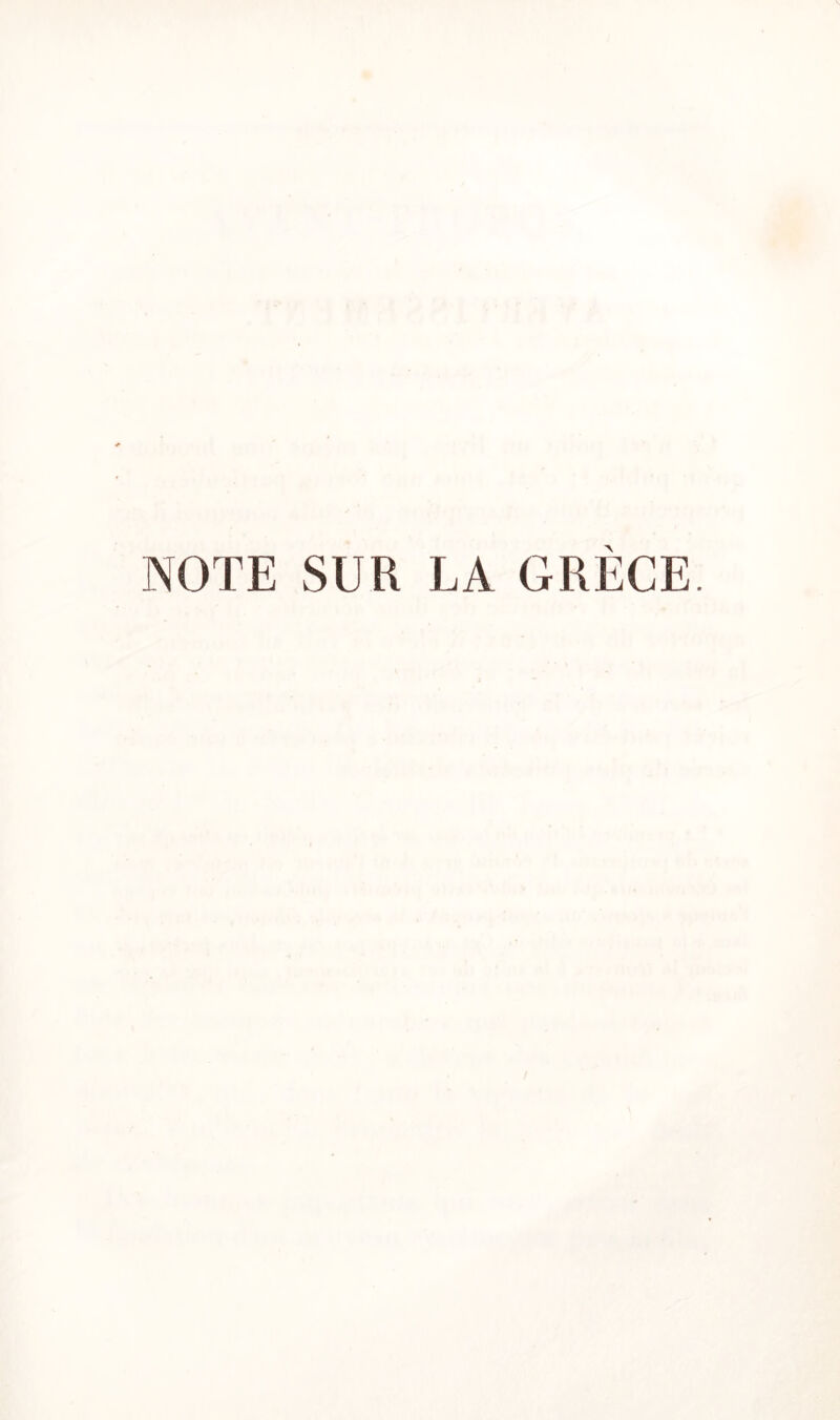 NOTE SUR LA GRÈCE.