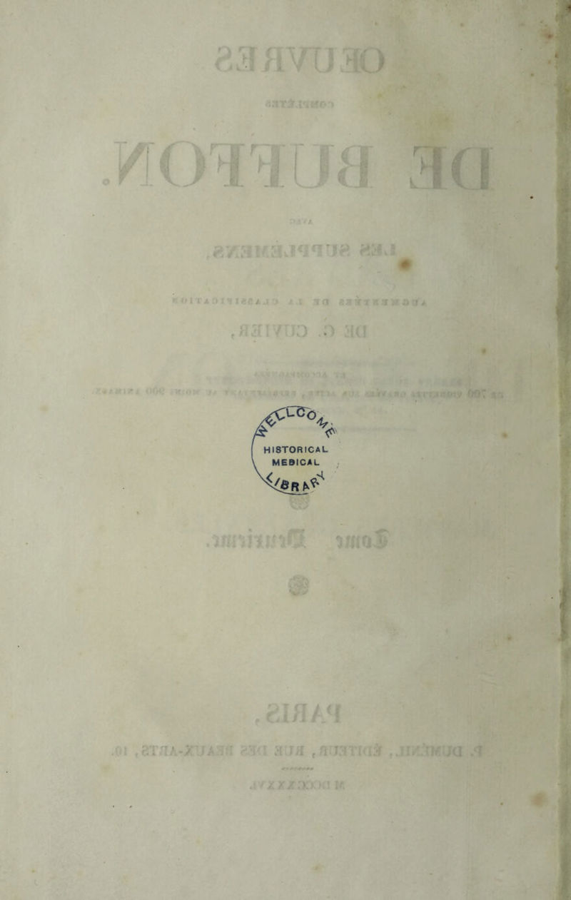 s ri v, mo L Mw!€IiIll« /. : 7 fT «H HI8TORICAL \ MEBICAL VI « «