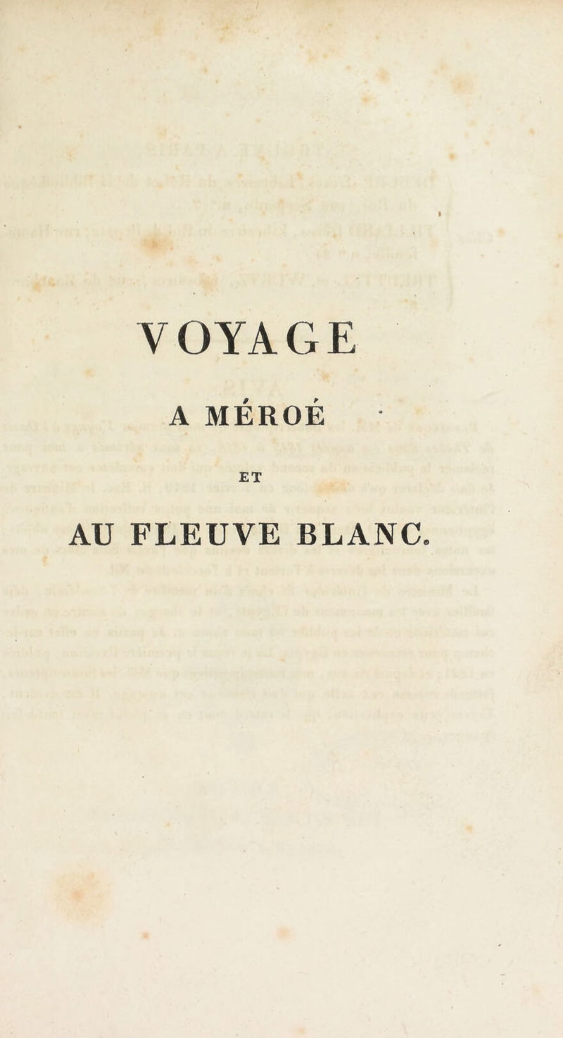 VOYAGE A MÉROÉ AU FLEUVE BLANC.