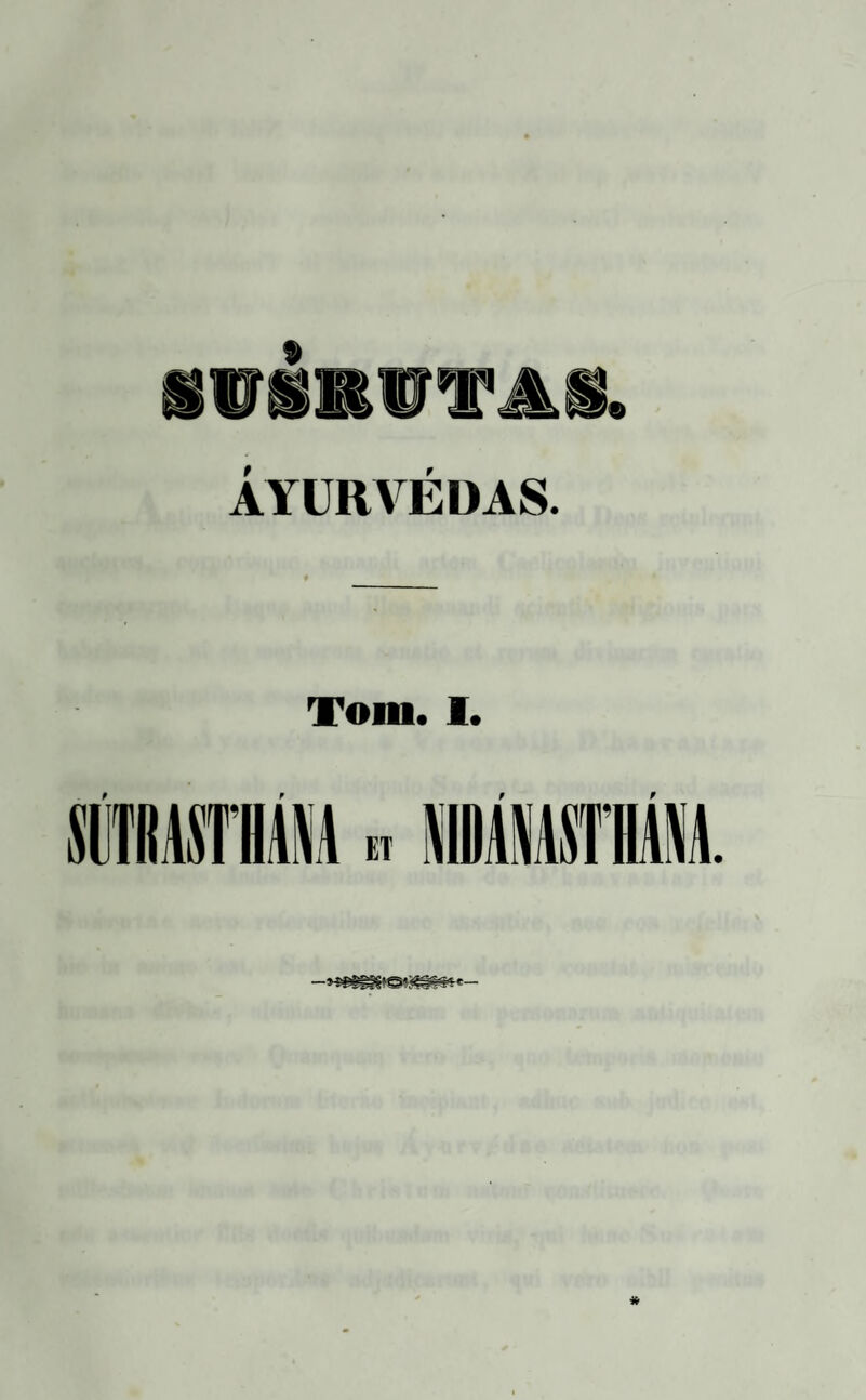 AYURVEDAS. Toni.