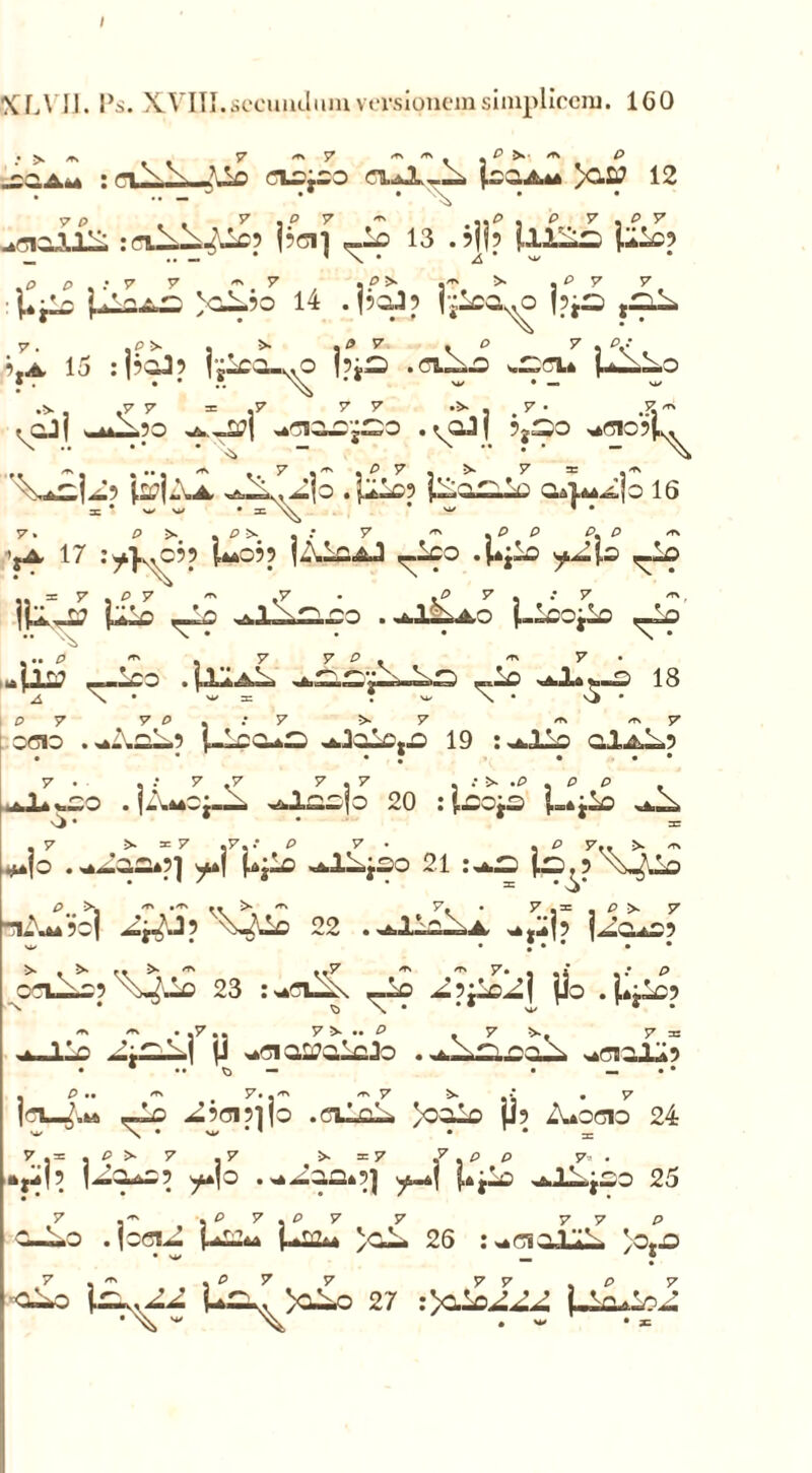 XLVJ1. Ps. XVIII. secundum versionemsimplicem. 160 P /t\ ~ 7 7 *mP*-*K P j:aA« : \ --*■-£> eio;oo cuJl-ii (o^a* xl£i? 12 7 P <-lo;oo a.jJL^ (osa.* )c.£J • > rcu^^o? PCI] 13 .?]!? Uicp , ^ > .P P « .* 7 V > 7 ,P> .'T' >■ .P 7 7 Ujio >^-?o 14 .|?GJ5 Ijlca^jO jpj^ jA 15 js^ca^o i?jO .ci^.o w^ffL. piiLo »cj| ^Ljo j>r oCl^j—0 . t03| ?P0 oG1C5(, \ .. • * • — .... — • • ^ % • •••'*' K* 7 \'Ts 7 \ ^ 7 = 5^ '\a2.|^5 (scjA^ o-i^jo .[ile? 1'^qj^Lq a^^jo 16 57. p >. . ^ >• . .• 7 • . p p p. p ^ ’jA 17 :^c?? l**oh IALzaJ ^.ico .(.jio ^-io \U^& (ile ,-iO -1 r>n .^.1^.0 (.iOOjiO ^Lo ... P < , 7 7 P . < 7» .(11? _—ico .(li^i, -io 18 X4 \ * SU3= 7 W \ • \> * ocio . oZva^? (-loaoS oJoio.O) 19 :o.lio al^i.5 • • • J • • • . i-^cj—. o-l^op 20 : (£oj3 (..jio o.-l> *.jo . .»Jio.?] (.jio «tlLjSo 21 :o.H (o^? Xs^io riiXuJoi ^ j^J5 \-Aio 22 .o,llo—,a o.ij? j^cuo? >1. * * •“•••• >- , &» f. > <»> ..7 * t> 7» . ,i , .* P oculo? X^iio 23 :oCUl\ -.io ^pjio^j jio . (.jio? o—lio — j^-i-j |i *»cia£i?aioJo . ,a_0—„oo_l ociaiop 1 *4l ^ ^\fo .cl2L >oaio jj? A.0C10 24 7 ,= . p >* 7 .7 >.=7 j7 , p p 7- . »1^1, |—q^o? ^*fo . <*i.aa.')| y—.f (.jio o.JL<_j—o 25 7 .-^ . p 7 . p 7 7 7 7 p C—L.0 .jOCl— p!o PS2o yC—. 26 » ’otjD 7, <7. . P 7 7 77 ,p 7 <1^0 us^, >0^0 27 :>aioJ^ Uooio^