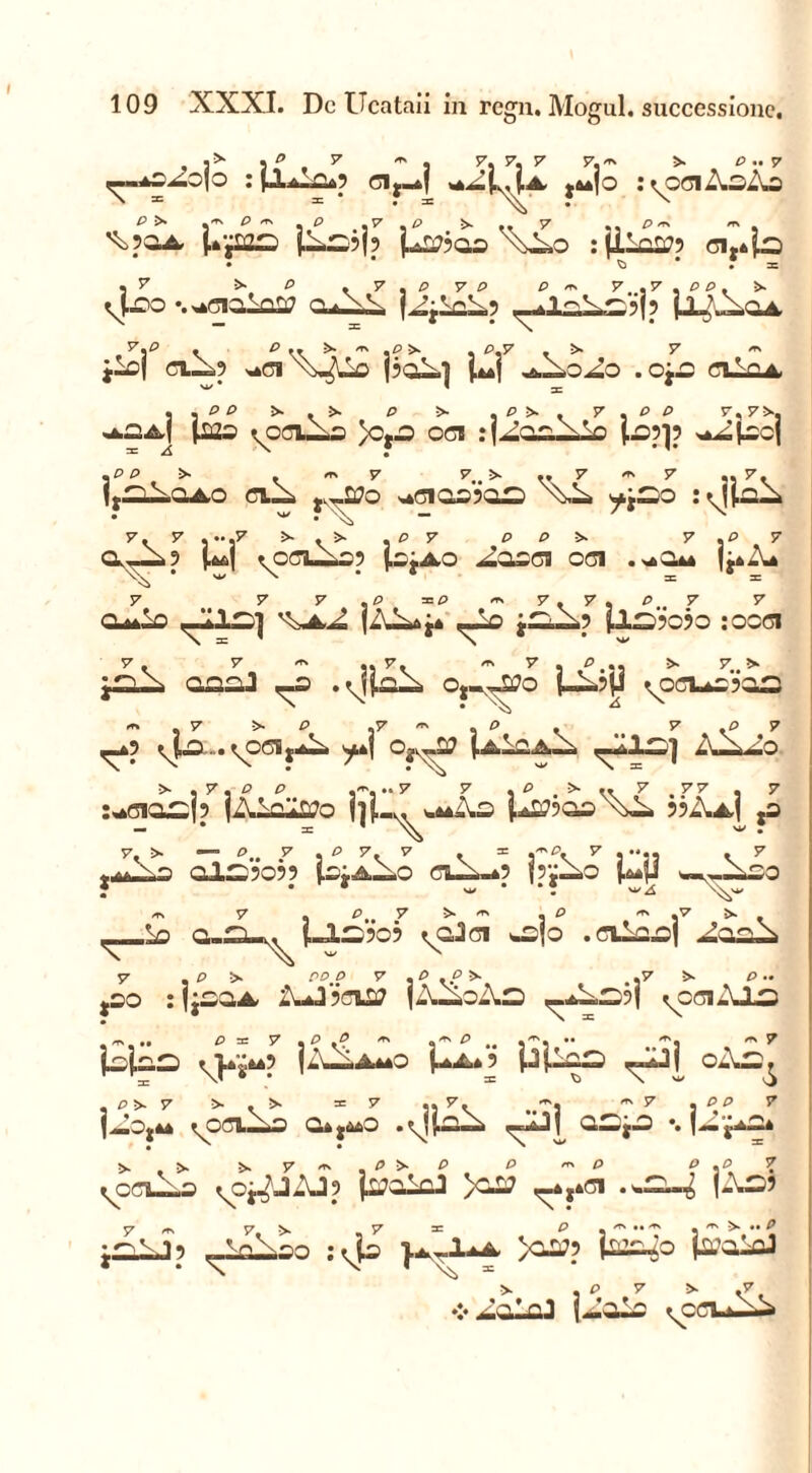 I 109 XXXI. Dc Ucataii in regn. Mogul. successione. \P , 7 'j 7. 7. 7 7i'r' >• ° 7 ^Lj.A j4*|o r^ociAoAa ^27903 : |ilfi279 <91*4^ • * • =c 5 7 >• p K 7 . P 7 P P ns 7. .7 , P P . 2» -.wjiaiaw Qa-^.S f^jlcLp _*Ia^S9f? (.L^oa i-q <71.^9 xi^lLo j5o^| M ^.o^o . oj£> ci±om 5 . p P >■ . >• P >■ . P >• . 7 . P P 7, 75*. (.220 •NCO-.S )ctO 0(91 :|^Q20__lo t-2’1? ^pej A >p p >. • ^ ^ > *t* y 7 ^ • % r m x ^« x « jy^TlLo.AO d._2 ,._270 S4C1Q09.OO 7. 7 J37 >- r> ^ 7 p p 5- 7 .p 7 0,^—5»? (a*{ >^r.ra.—-n*) (.sjA,o .<000(91 0(71 .aOu |j»-U 7 7 7.P =P'*7. 7. P 7 7 CUlLq ^'11.^1 pjoaj* <-io j™^.9 P.S9090 :00(91 oaaJ ,-o Oj.,^o (-o.?jJ ^oci^os . 7 i- P .7 rn . P . 7 .P 7 ^9 ^£L.vO0i|*^ y*j og<T& (aIca^ ^1^.] A^Ao :*C1Q02|9 jA.y^O hf.-.. hu;\s 1*27900 990\a| ,o - = 7.^ —P..7 \p 7K 7 K ^ }~\ 7 5 “23 V 7 01^9099 (olA-OC <75—0-49 PjO»C p>(J ^Ji£0 f * w ‘ “ • N5iw _2o a-S-v, t_lS909 ^cJci wS|o .cila^j 7 . p >. PP P 7 .P ..P >■ .7 !>■ P •• jOO lljSQA» 2uJ9fllfi7 (A^oAiO ^4^S9| ^0(91 Ala m... P nr 7 .P .P ^ p .. •• *>. ^7 toj,SS ^gi4? |i.\_iA^O |^4*9 Pil^J oAs^ ,PS>.7 >•.>• =7 ,J 7. , *. ^7 . PP 7 | ^aa0^44 ^071^0 wA Oi W *• (*m ji£* >-,!>. >. 7 * . p > p ' P m P f j5, 7 VOSl^S ^Oj^JAJp )C^J ^4j»71 j-\S9 jlwJ 9 /0^?9 p-i^o p^a^aJ ❖ l^alc t^cci t\a» 7 ^