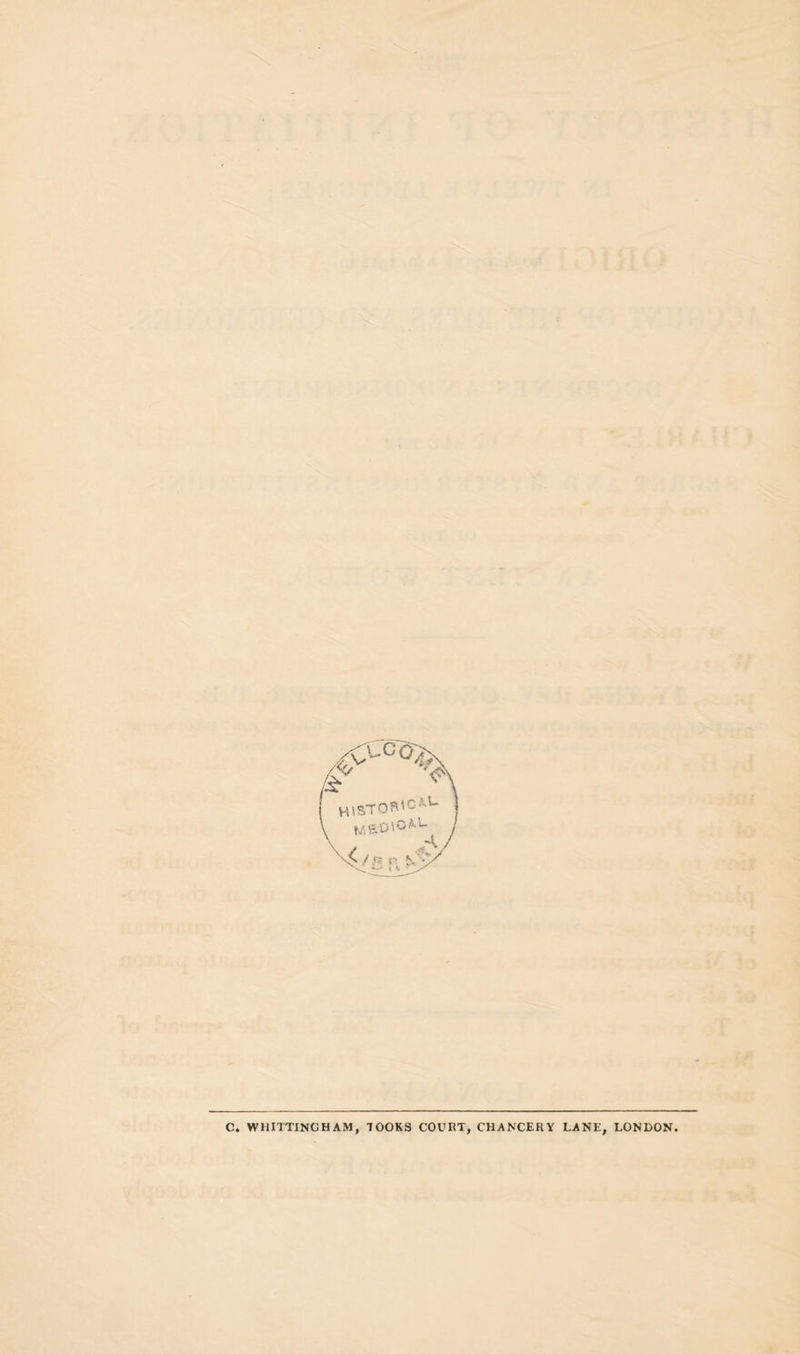 C. WHITTINGHAM, 700KS COURT, CHANCERY LANE, LONDON
