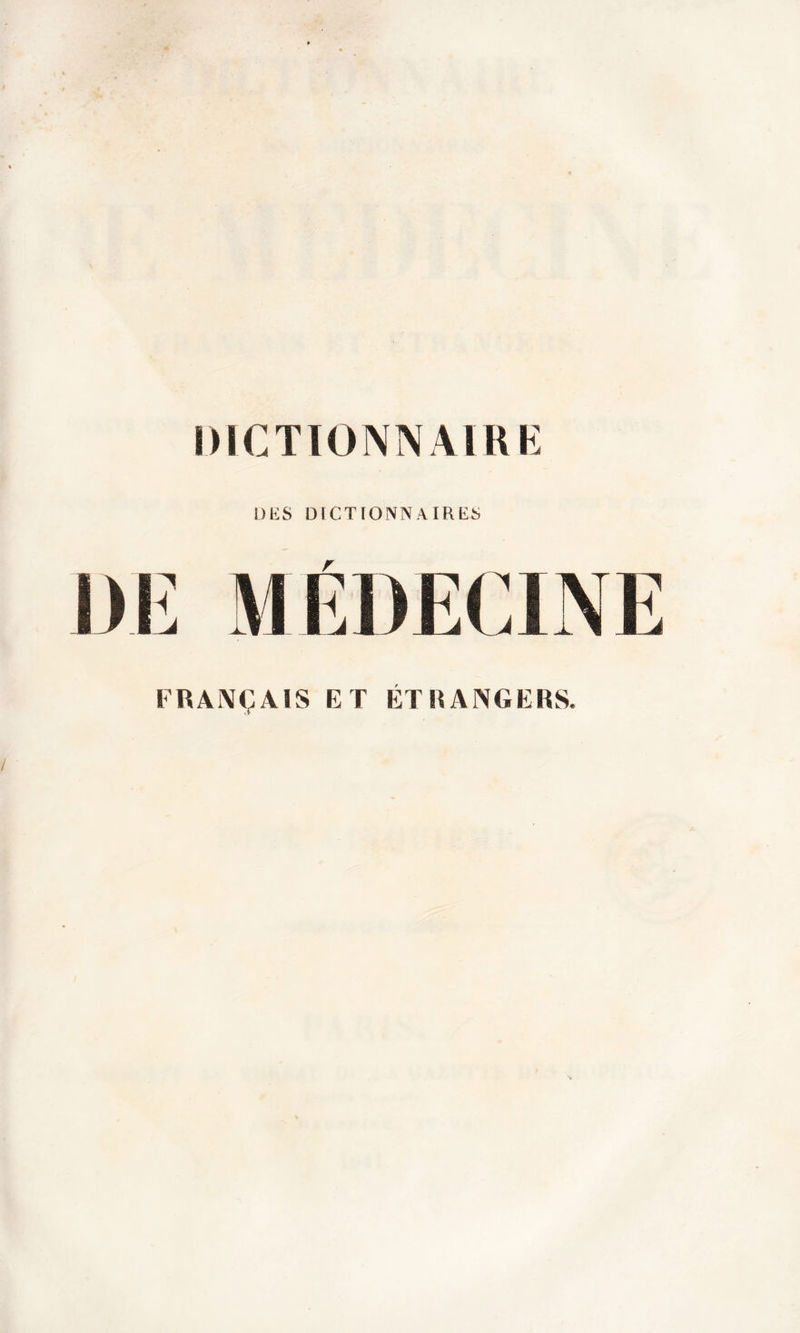 UES DICTIONNAIRES FRANÇAIS ET ET RANGERS.