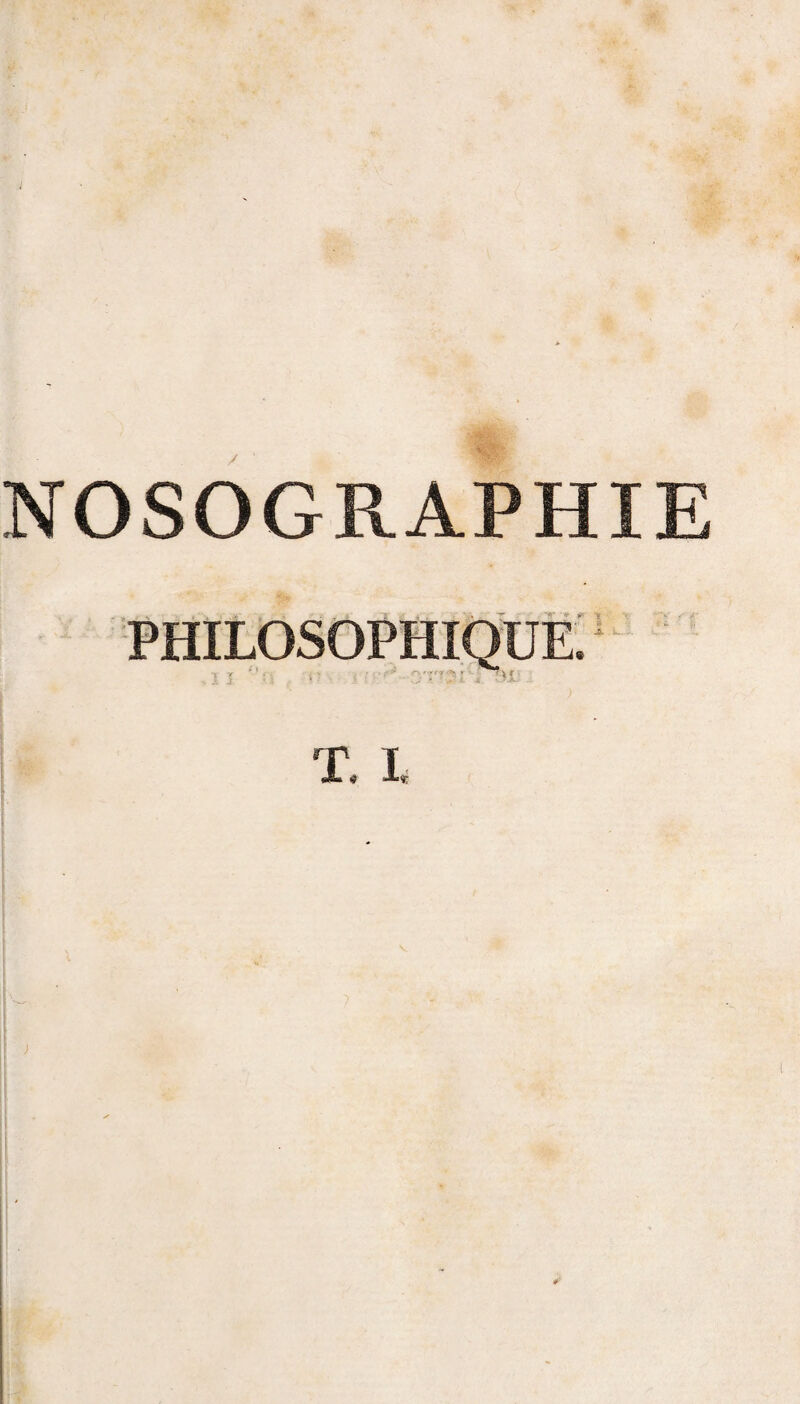 PHILOSOPHIQUE. I J.