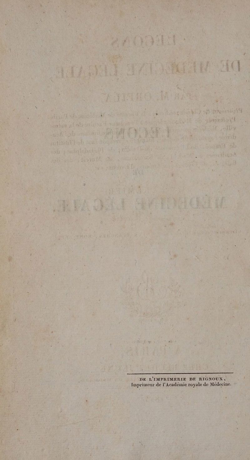2 DE L'IMPRIMERIE DE RIGNOUX, fnprimeur de l’Académie royale de Médecine.