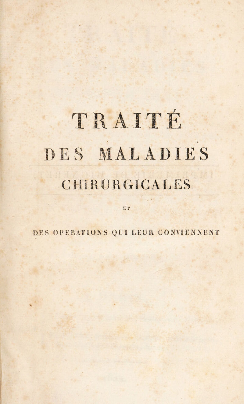 ET DES OPERATIONS OUI LEUR CONVIENNENT