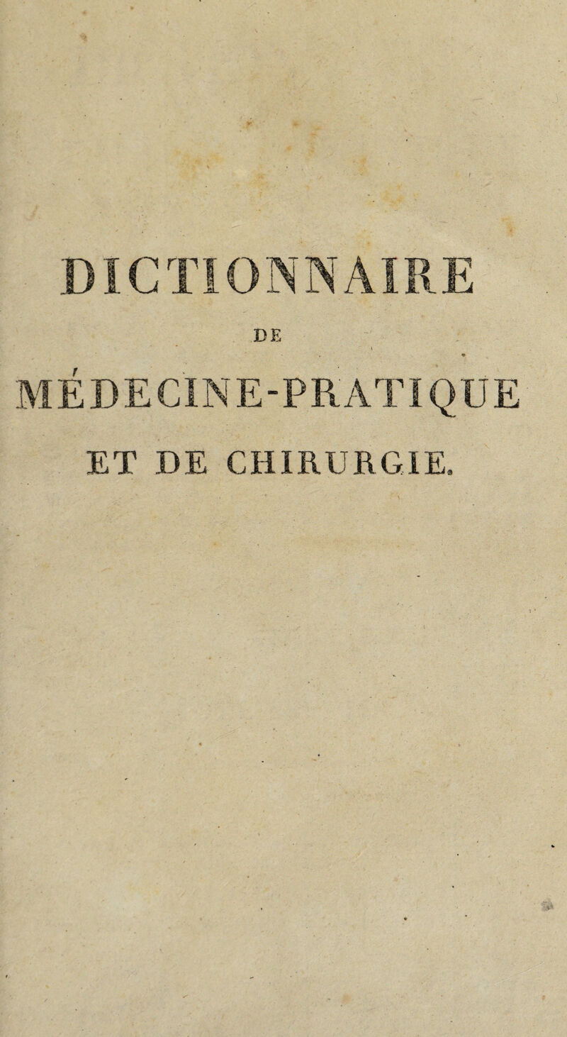 ET DE CHIRURGIE.