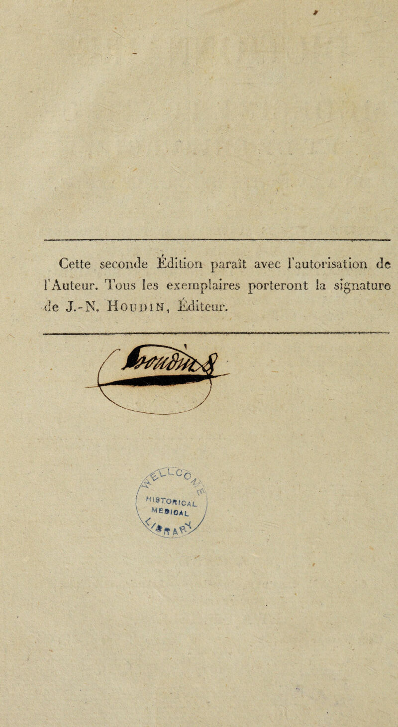 f Cette seconde Edition paraît avec l’autorisation de l’Auteur. Tous les exemplaires porteront la signature de J.-N. Houdin, lAîiteur. ^‘^rOHlCAL ; ^^9I0âL
