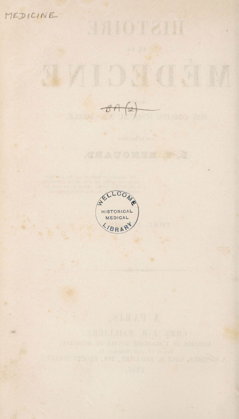 HISTORICAL. MEDICAL