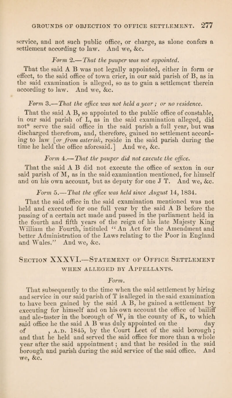 PAGE Morris v. Miller, 4 Burr. S. C. 2057 ; 3 Stark. 178 .. .. 141,142 Mortlake, 6 East, 397 .. .. .. .. .. .. 123 Mortlock, 14 L. j. M. C. 153 .. .. .. .. ..311 Much Coware, 2 B. & Ad. 861 ; 4 Dougl. 241 .. .. .. 124 Mursley, 1 T. R. 694 .. .. .. .. .. .. .. 297 Nacton, 3 Barn. & Ad. 543 .. .. .. .. .. 230 Navestodes, Burr. S. C. 719 .. .. .. .. .. 162 Nelson v. Whittal, 11 B. & A. 19 .. .. .. .. .. 208 Newmarket, 3 A. & E. 151 ; 4 N. & M. 693 .. .. .. 274 Newstead, Burr. S. C. 669 .. .. .. .. .. .. 161 Newton Toney, 2 T. R. 453. .. .. .. .. .. 164 New Windsor, the Mayor of, 13 L. J. M. C. 167 ; Burr. S. C. 19 .. 167 Norfolk, 5 B. & A. 484 ; 1 D. & R. 69 ; 1 Bit. & Sym. 110 .. 45, 73 North Barham, Cald. 556 .. .. .. .. .. 181 North Bovey, 1 G. & D. 701 ; 2 Q. B. 500; 11 L. J. M. C. 71 .. 87,191 North Cerney, 3 B. & Ad. 463 .. .. .. .. .. 260 North Cray, 2 Bott, 334 .. .. .. .. .. 185 North Collingham, 1 B. & C. 578 .. .. .. .. 226 North Nitley, 5 T. R. 21 .. .. .. .. .. .. 171 North Pevertin, 5 B. & C. 508 .. .. .. .. .. Ill Northweald Bissett, 2 B. & C. 724 .. .. .. .. 260 Norton, 9 East, 206 .. .. .. .. .. .. 156,157 Nunn, 1 New S. C. 49 .. .. .. .. .. 304,305 Oakley, 1 B. & Ad. 818 .. .. .. .. .. 231 Oakmere, 5 B. & A. 775 .. .. .. .. .. 10 Olberry, 5 N. & M. 547 ; 5 L. J. M. C. 38; 4 A.& E. 167 .. 9,10 Old Alresford, 1 T. R. 368 . 224 Oldland, 6 N.& M. 529; 4 A. & E. 929 . 7 Olney, 1 M. & S. 387 .. .. . .. .. 270 Orgil, 9 Carr. & P. 80 .. .. .. .. .. .. 152 Ormesby, 4 B. & Ad. 214; 1N.&M. 27 .. .. .. .. 232 Orton, 14 L. J. M. C. 89 ; 1 New S. C. 567 ; 1 Bit. & Sym. 243 .. 292 Ossett-cum-Gawthorpe, 4 B.& Ad. 216; 1N.&M.21 .. .. 169 Otley, 1 B. & Ad. 161 .. .. .. .. .. .. 223 Overnorton, 15 East, 347 .. .. .. .. .. 164,181 Oulton, 5 B. & Ad. 958 ; 3 N. & M. 62, S. C. 36, 122 Oundle, 2 G. & D. 77 ; 3 Q. B. 353 . 77, 80, 92 Outwell, 9 A. & E. 836; 1 P. & D. 610. 18, 23, 33 Padstow, 4 B. & Ad. 208 .. .. .. .. .. .. 25 Paddington Charity Case, 8 Sim. 629 .. .. .. .. 268 Pakefield, 4 A. & E. 612 ; 5 L. J. M. C. 63 ; 6 N. & M. 16 .. 235, 236 Pembrokeshire, 2 B. & Ad. 391 .. .. .. .. .. 296,301 Penkridge, 3 B. & Ad. 538 .. .. .. .. .. .. 71 Pensax, 3 B. & Ad. 815 .. .. .. .. .. .. 264 Perranzabuloe, 3 Q. B. 400; 1 New S. C. 16 ; 13 L. J. M. C. 47 ; 3G.& D. . .. .. 28, 31, 285 Pickering, 2 B. & Ad. 267 .. .. .. .. .. .. 230 Piddletrenthide, 3 T. R. 772 .. .. .. .. .. .. 224 Pilkington, 5 Q. B. 662 ; 1 New S. C. 90; 13 L. J. M. C. 61 .. 191 Pixley, 4 Q. B. 711 .. .. .. .. ,. .. 55,56,90 Polesworth, 2 B. & C. 715 .. .. .. .. .. .. 171 Pomeroy, Burr. S. C. 762 .. .. .. .. .. .. 257
