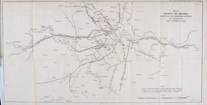 ftnahey Mmd.t'ws Amtrsham Oicppauj Bum ft WATFORD FLAM SHEWINC THE PRINCIPAL PROPOSALS FOR IMPROVED SUPPLIES OF WATER TO THE METROPOLIS, Ehtrre RickmansmrfjL Thtlerid/i WhitcJwr WuEJmmstcr, <RR&PK) 2 l _BX HeaconsEold JBinder Wtfjultn- GREAT MARLOW Hampstead Ihwihltdcn \ lock Stratford- HENLEY imndaiJiead 'Drayton Hammer' Dulrkfi (cJ/Urrccj MAPLEDURHAM Hounslow djrfsnhith^ RjeJimern Dartfcrd ^ THICKENHJ GRAVESEND Wirnh/e^or, Common WmJcdeld reading ^tmb/fds > ■ »unnrna/ut iBromley hum Tamindtuu Jhom*y JHttcn/ liter tsrv\ -0\ b arn lor vrufh ROYDON Malden Shorehtun 7 tussiijgloT, Chobh/im band hurst (Ilford .Ban sir ad '.psora. Coblam JJorsell ham T>m Hu rhead Brim ley F*/bferslhnm GfBrok'Ju horn NOTE, Thu lorn l (latfrH hn.f eirfafnts a cvrdonr H60 feet aSbvvC' 0 JJ/ilrmi , trr /H/'? let/ a//ovu Trinity lEiejJt fVevter /Vfar/c fry Herrc&dm cd tdu Medrvpo/Fduns (ran erred,sum ers pf St DOLING GUILFORD -Albur Omr/fr i/i/ro // p ltd , ' t.uuuitqr J I ’,Lu/:.. Frensham, godalming