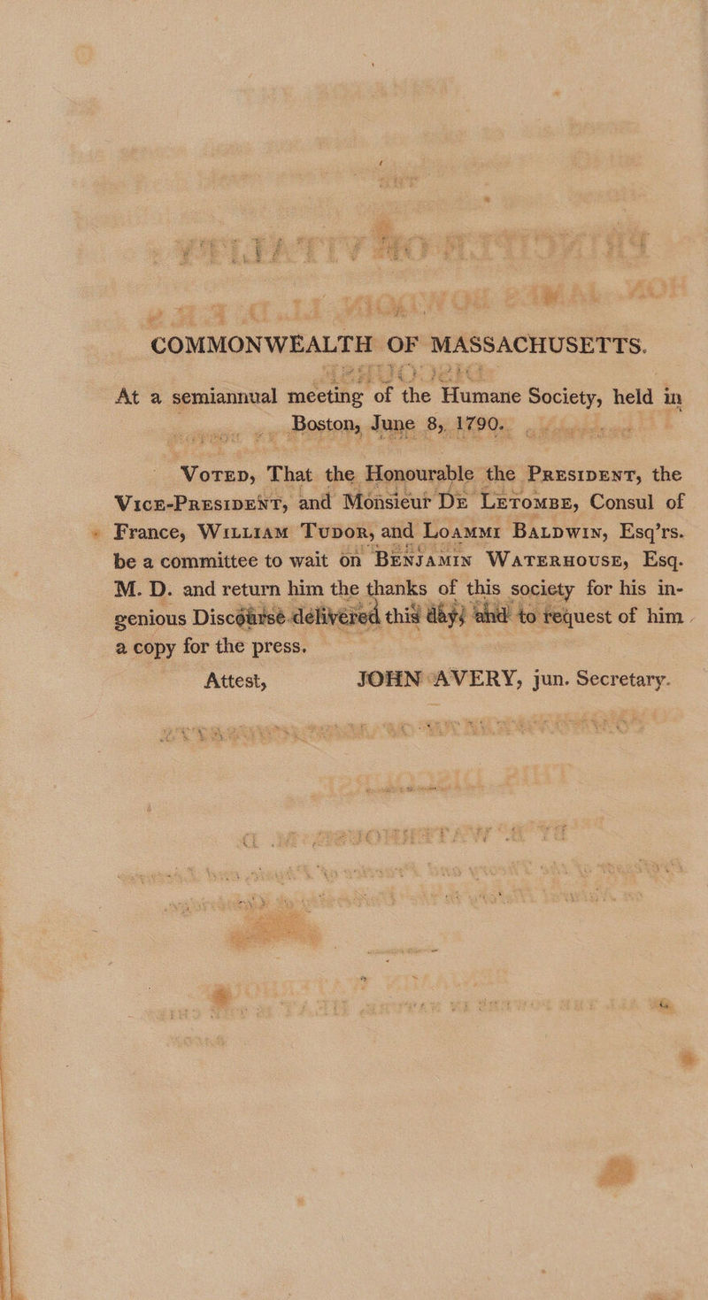  ie a  ae Sa i; 3 ;. ee + q). He a copy for the press. Attest,  nd to request of him.  JOHN AVERY, jun. Secretary. eee a F te hae phn ce me! 
