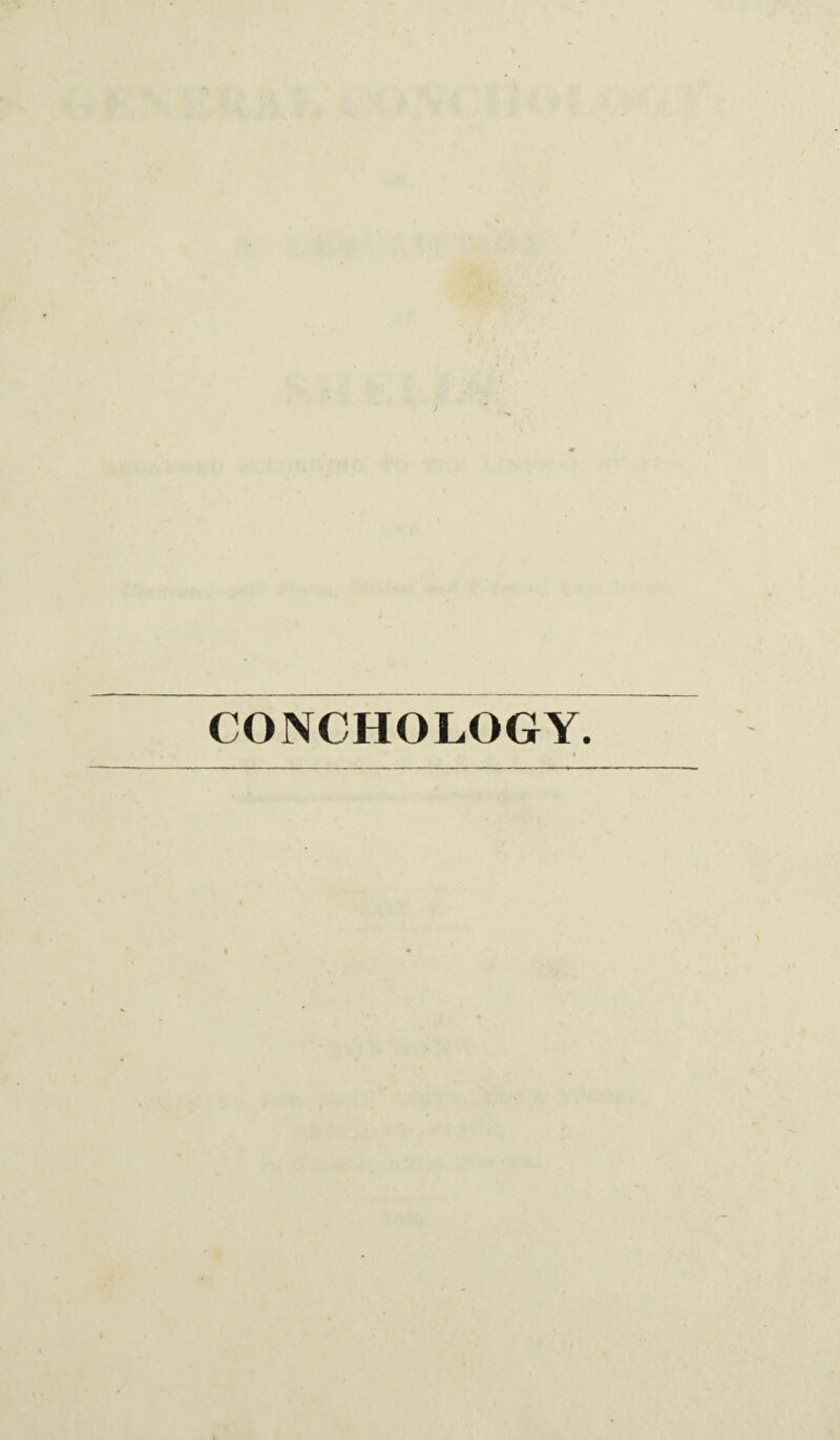 CONCHOLOGY.