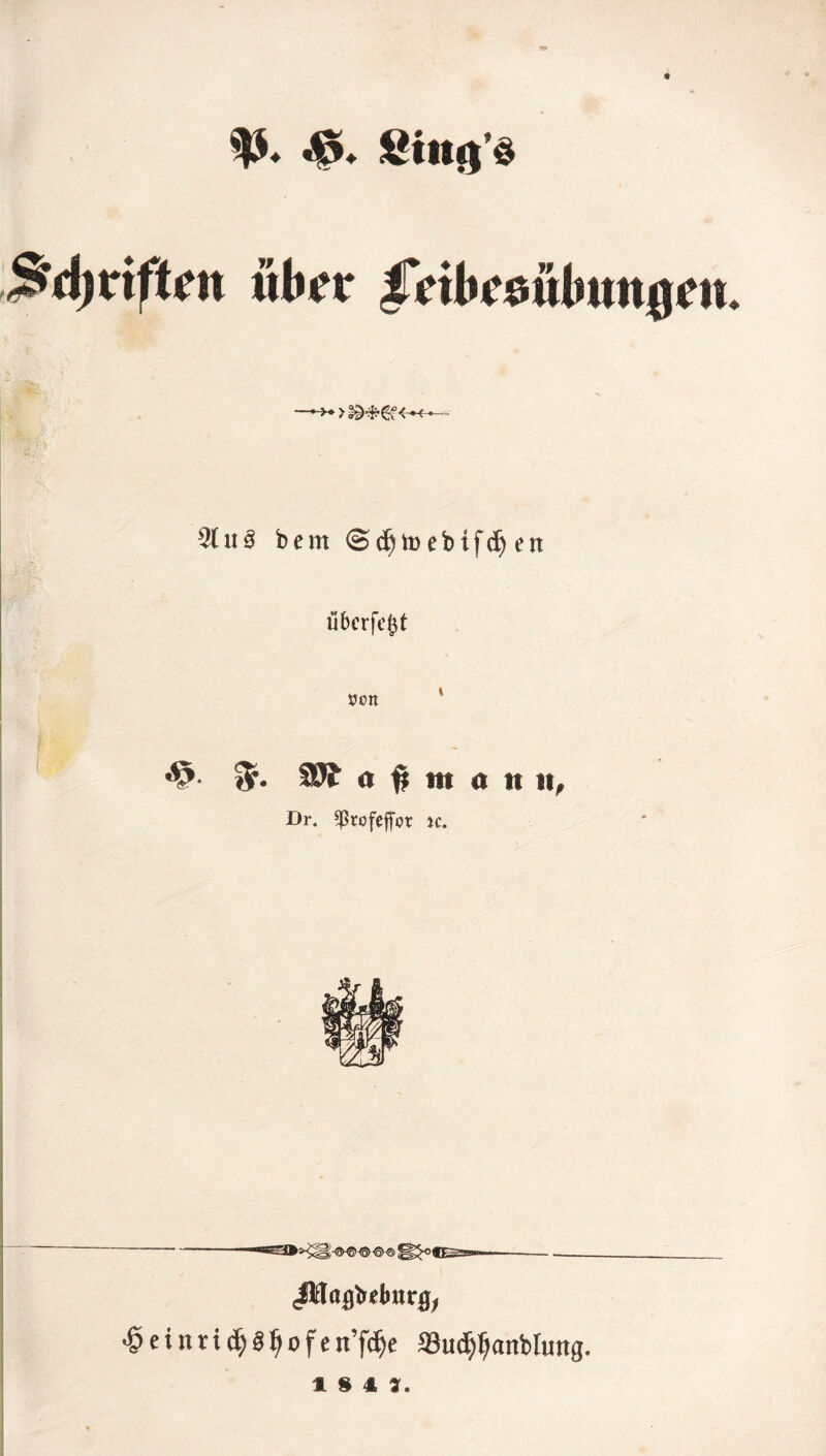 t 21 n 3 bem @d)toebtfd)en übcrft’fd üen Wt o ^ m « « ii, Dr. ^tofeffot jc. -——r- .Jlflofliielmrg, ^einridjgljofen’fcfy: «uc^anblung. 181).
