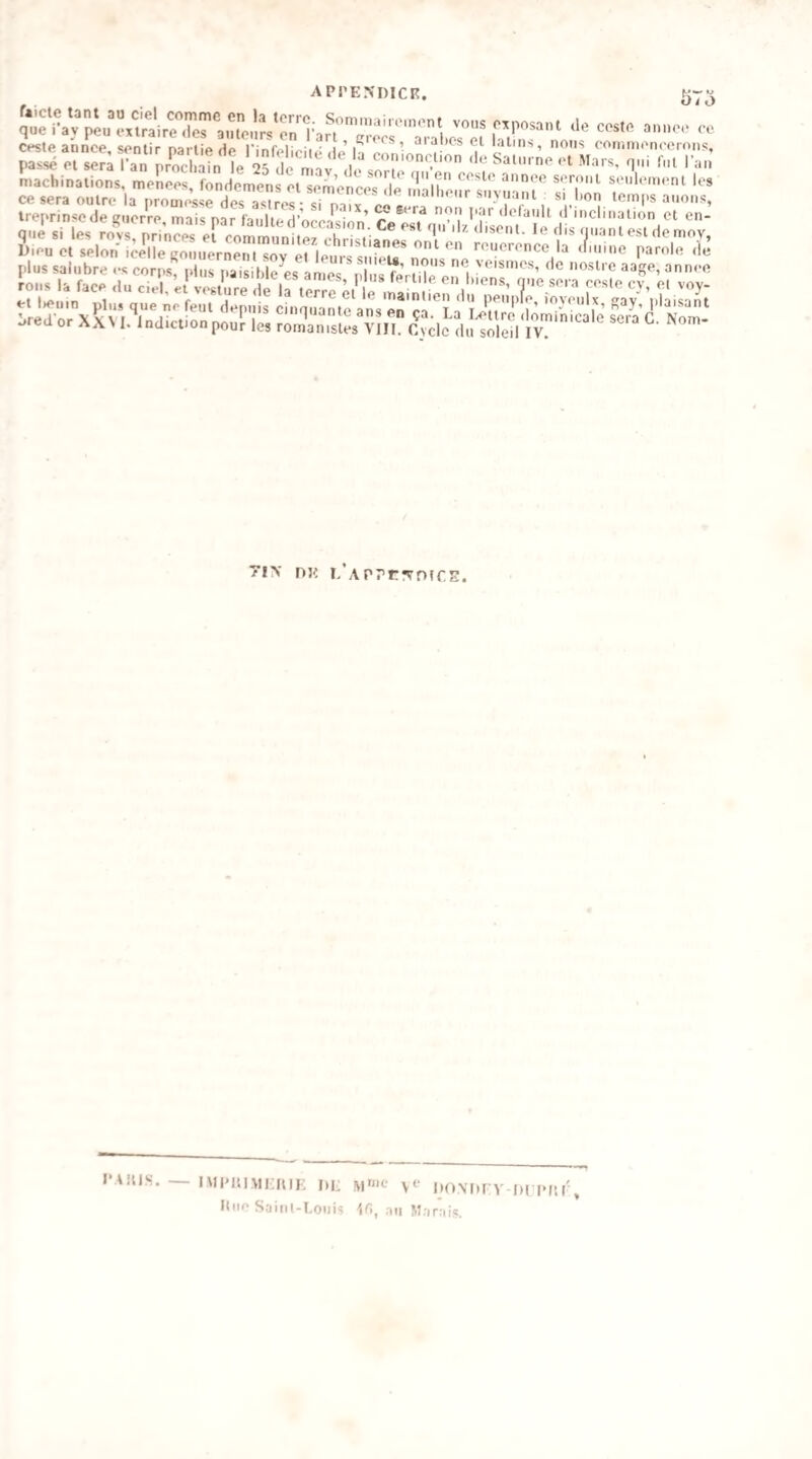 appendick. 0/0 » âr«‘rr,aTr™ASt.T,',r. ïTaru '“'—H'r i traprinaeJeRiicrra.maisparlaiiUadVoa^sian’r'j.pT^n”'!' ■’i*'';' icln.aiipn et cn- rvyïc:;eC«»'?pf,v“:i\‘r,Æf 7!\ DK I.’aVPrrTfUCE. PAÎUS. — IMI'ItlMKUlE I»i: M»'C V‘- KONhl V fH iMil' lliif Saliil-Loiii? Ifi, au M.'irai?.
