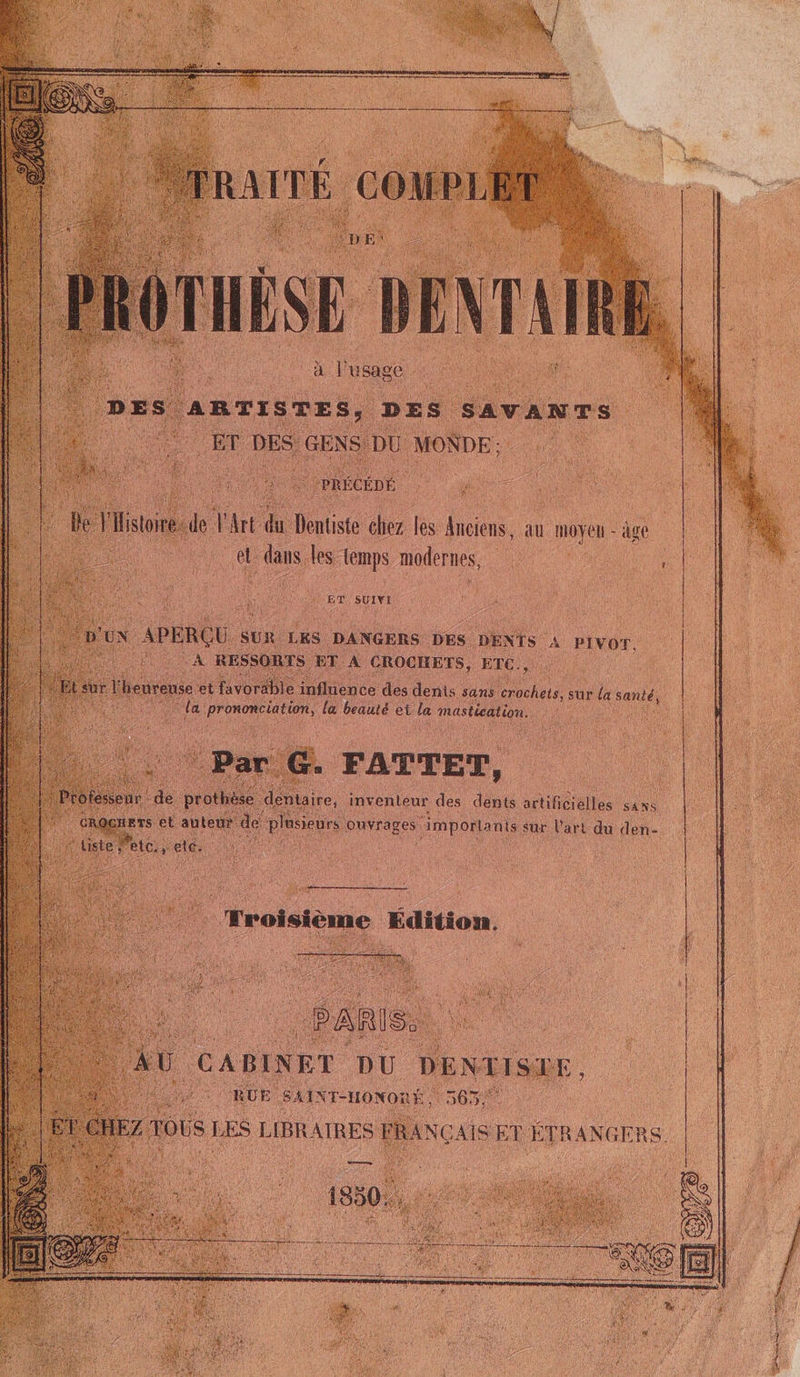 di ET SuIYI nt en des ou sans “on sur. la santé n, la beauté et la mastication. Ras 14e DE ne lasie s ot vrages s importants sur Vart du den-