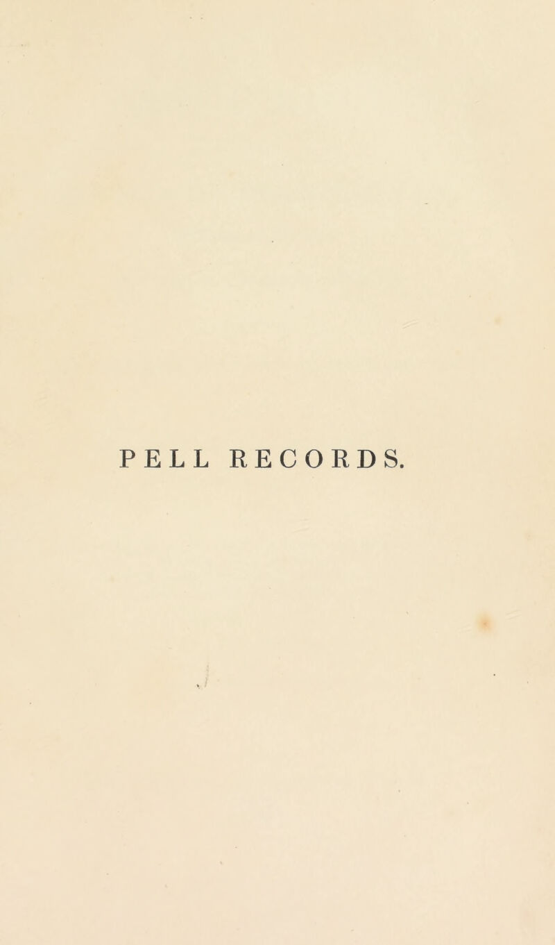 PELL RECORDS.