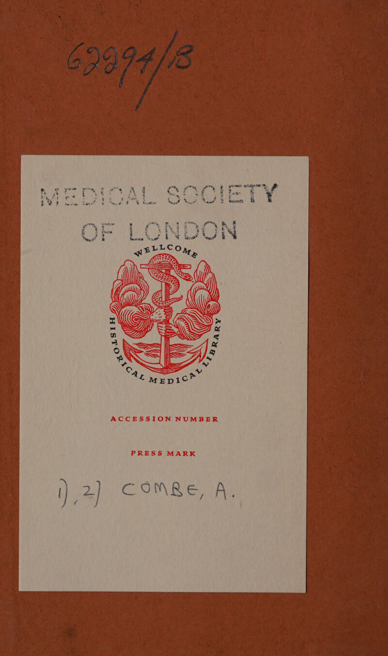 \ $ . ¥ ee = wae hye i ¥ ACCESSION NUMBER PRESS MARK