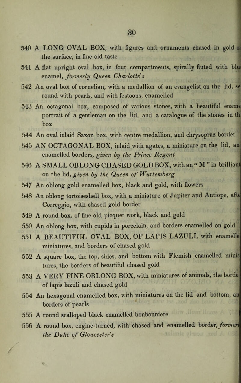 Six bullion stars of the Garter ; I, of the Bath ; and l Guelphic A Mary Queen of Scots brooch, in silver A Stuart’s double heart ditto A Bruce’s single heart ditto An ancient double heart ditto A cairngorn and silver brooch A ditto A telescope, by Gilbert r i -t/h wo jy' / o / II'JO!! O; End of the First Day's Sale. b ; t>nii frTj p. a r» i djfiths *t *• . I f ••»]»/'. ii ffe/1 /: I (U. *£ili i V'tfT