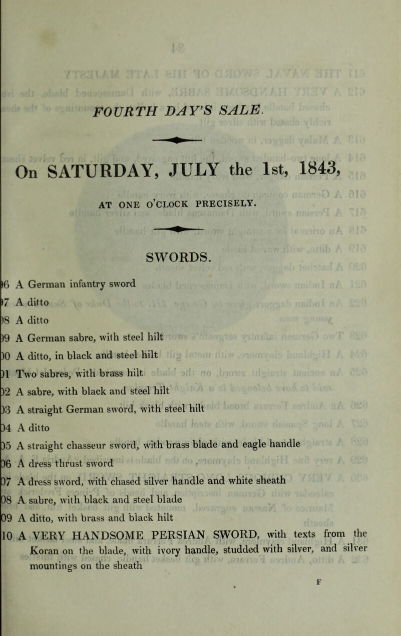 A BEAUTIFUL RING, with a fine amethyst supported by two cupids A VERY FINE RUBY, and two large brilliants, in plain solid setting A ring, with a cross of rubies and small brilliants A half hoop, of five yellow brilliants AN AMETHYST, in massive setting A HALF HOOP, of five pearls A DITTO, of five moonstones A DITTO, of five aquamarines A DITTO, of five rubies A BRILLIANT, and two small rubies A HALF HOOP, OF FIVE SAPPHIRES A BRILLIANT, and two small sapphires A HALF HOOP, OF FIVE FINE OPALS , A DITTO, OF FIVE TOPAZES A HALF HOOP, OF FIVE EMERALDS i A hoop, of amethysts i A half hoop, of five turquoises A FINE RUBY, and TWO SMALL BRILLIANTS A hoop, of small brilliants 1 A broad blue enamelled mourning ring, for the Rev. Thomas Maurice, in the form of a garter, with brilliant buckle i ;OD J 'MillJ ' 11» i„ l( ;Ii'j IIC. > *. A massive hoop, inscribed inside, “The Rev. L. D. H. Coleburn,” set with square onyxes, and a fine brilliant in the centre A VERY LARGE AND FINE OVAL TURQUOISE, in massive plain setting A FINE LARGE RUBY, in massive plain setting D 2