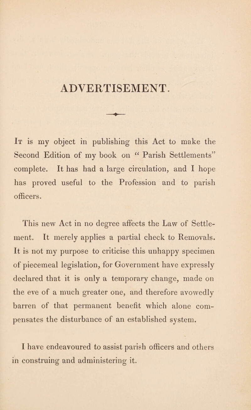 6 CONTENTS. * Section VII. PAGE Delivery of paupers under orders of removal to workhouses instead of overseers.15 Section VIII. This act is to be construed as one with the Poor Law Amend- ment Acts.. .... 15 Section IX. This act is limited to England.16 Section X. This act may be amended or repealed.16 /