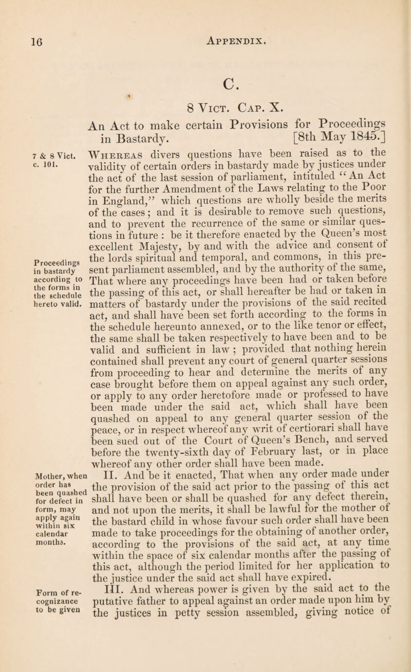 Construc¬ tion of act. 5 & 6 Viet, c. 57. Act limited to England and Wales. When act to operate. to the overseers of the parish within which such rule, order, or regulation is intended to have effect; and that it shall in no case be necessary to prove such sending, unless reasonable notice in writing be given, by the party requiring such proof, to the party upon whom such proof would lie, that such proof will be required \ and whenever it is proved to the satisfaction of the court that the said rule, order, or regulation was sent, and that the party was cognizant thereof, such court shall order the reasonable expences of the witness or witnesses proving the same to be paid by the party who has given such notice, and such expences shall be recoverable as penalties and forfeitures under the first- recited act. LXXIV. And be it enacted, That this act shall be con¬ strued in the same manner as the act passed in the sixth year of the reign of her present Majesty, intituled “An Act to continue until the Thirty-first Day of July One thousand eight hundred and forty-seven, and to the End of the then next Session of Parliament, the Poor Law Commission ; and for the further Amendment of the Laws relating to the Poor in England,” and as one act with the same, and with the acts and provisions thereby required to be construed as one act 5 and the word “ month ” shall be taken to mean calendar month ; and the words “ clerk of the peace ” shall be taken to mean the clerk of the peace or other officer dis¬ charging any of the duties of clerk of the peace for any county, division of a county, riding, borough, liberty, division of a liberty, precinct, county of a city, city, county of a town, town, cinque port, or town corporate ; and the words “ licensed minister’7 in the said first-recited act, and “minister” in this act, shall be construed to mean and in¬ clude every person in holy orders, and also every person teaching or preaching in any congregation for religious worship whose place of meeting is certified and recorded according to law; and, except where it is otherwise ex¬ pressly provided, all provisions in any act now passed or hereafter to be passed, relating to the officers of boards of guardians constituted under the provisions of the said first- recited act, or to the workhouses under the management of such guardians, shall apply to all officers appointed by any district board, and to all wmrkhouses under the management of any district board. LXXV. And be it enacted, That this act shall extend only to England and Wales. LXXYI. And be it enacted, That this act shall come into operation on the day next after that on which her majesty gives her assent thereto.