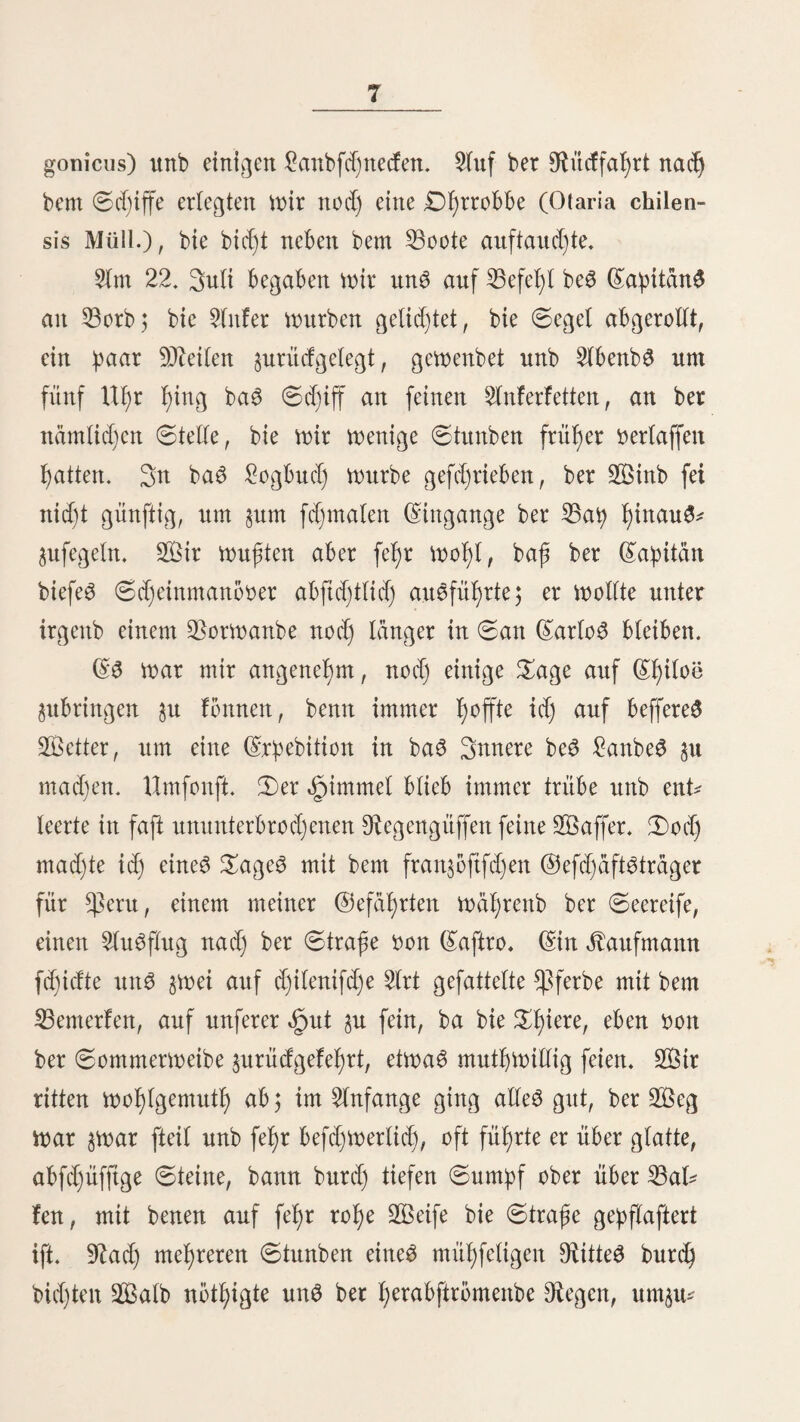 _171 prahlen unb t>erdd)ttid) auf bie ©ingebornen bliden. ©ie meiften (eben bort in milber ©f)e unb taffen fef)r t)duftg Butter unb Stüber im ©tidie. ©ie ©ttgldnbet unb 9io rbamerifaner fielen bei ben ©ingebornen in Diel größerer Ad)tung als bie granjofen, maS bei ißrer großem Dtrtße unb ber ©olibitdt ißreS ©ßarafterS begreiflich ift. ©ie meiften ftnb Äaufleute, bie bebeutenbften ^anblungbbäitfer, mie ©tbbs, ©tamlep unb ©omp., Alfop unb ©omp., ©empleman unb Bergmann, §utf), ©rüning unb ©omp. u. f. m., m erben Don ißnen geleitet ©er untere neßmettbe ©eift, ber biefe Nationen auS§eid)net, ßat fie §u meßreren feßr ungtücflid)en 25ergmerfSfpeeulationen verteilet, bei benen Diele Millionen $iafter eingebüßt mürben, ©ie $otitif, meld)e bie ©ngldnbet unb granjofen $eru (unb ben meiften fleinern greiftaaten AmericaS) gegenüber be* obacbten, ift fo ungered)t unb gemalttßdtig, baß man fid) in ©uropa feinen Haren ^Begriff baDon macht ©ie Derleßen auf bie fd)mad)Dollfte Sßeife bie 3ied)te unb ©efeße ber 9te^ publif unb pod)en auf ißre $riegSfd)iffe, wenn fie $ur dle* d)enfd)aft gezogen werben feilen, ©ie ©efdjäftSträger biefer Nationen ftnb im Allgemeinen eben fo millfürlid) als tpraru nifdj; überall, wo fie felbft im Unrechte ftnb, ftelfen fie fid) bie 23eleibigten ^u fein, unb oerlangen Don einer fd)Wad)en, aller DppofitionSmittel beraubten, Regierung ©enugtßuung, bloquiren bie bpdfett unb broßen, bie ©tdbte in ben ©ruitb ^u fd)ießen. ©anj befonberS §eid)nen fid) bie gran$ofen barin auS, weld)e wegen ißrer fo f)od)gepriefenen ^elbentßaten Dor $era ©ru^ unb ©aiti Don einem ldd)erlid)en Uebermutße erfüllt ftnb, 3u ben meiften ©treitigfeiten geben bie ©d)muggeleien Skranlaffung, bie Don ben graliefen mit einer beifpiellofen