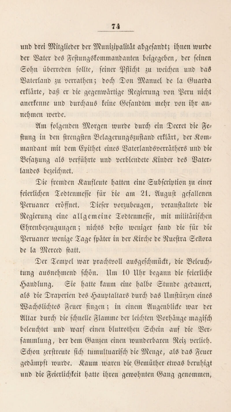 202 t>a$ 3tel feiner Dteifel 3)ort mirb ftd) bie 9?atur in i^rer jungfräulichen Cßrad)t unb gülle oor feinem ftaunenben 5luge eröffnen unb ißm eine nie gefüllte Sonne gemäßen! @r fennt feine ©efafyren, feine 9ftüf)en, unb fdjmelgt nur in beut ^odjgefüßle einer nal)en, mtenblid) reichen ß^funft. $lbet halb mirb er in bie faf)le Sirflid)feit jurüdgerufen unb füf)lt, baß jeber $rei3 burd) Arbeit errungen merben muß, 3)er Seg ift §erriffen, fd)mal unb [teil; fo lang er ftd) nod) über bie niebrig bemalbeten ©ebirg^rüden aiefyt, ift er leicht gang* bar, fo mie er ftd) aber in bie £iefe fenft, ift er mit allen jenen gefahrvollen 9ttüf)fetigfetten oerbunben, bie fd)on fo lebhaft oon bett dlteften 9teifenben in Cßerit gefd)ilbert mur* ben. gaff überall ftnb natürliche ©äuge benutzt, burd) bie ber $fab leitet, meiftenS oon Saffer auggef)öf)lte ©d)lud)ten ober ©rbfd)libfe. 3)ie frärlidje SBeoölferung ber umliegenben ©egenben, bie angeborne Srägßeit ber Snbianer unb baS bei ißnen faft ganj feßlenbe 23ebürfniß für bie eigene $8e* quemlid)feit in irgenb einer SKüdftdjt $u forgen, ftnb bie be* beutenbften «fMnberniffe, baß ein Seg angelegt mürbe, ber nur einigermaßen ofjne ©efafmen ober große SSefdjmerben gangbar märe. So jebod) bie Statur ben -äftenfdjen ^mingt §ur öperftellung einer ^erbinbung tfjätig rnit^umirfen, ge* fd)ief)t e3 nur auf eine äußerft rofye unb ungenügenbe Seife. 5)ie fpredjenbften Söemeife liefern bie Suftbrüden, bie foge* nannten 23arbacoa3. Senn ber Seg burd) einen fd)malen ©rbfd)libf (derumbo) ober burd) einen nid)t $u umgcl)enben gelfen unterbrod)en ift, fo merben magred)t in bie ©rbe ober in bie gelSrtßen 3 bi$ 3!/2 guß lange $fäf)le eingerammelt, freujmeife über biefe einige ftarfe riefte gebunben unb ber 3mifd)enraurn mit mattenartig geflochtenen 23attm§meigen ober