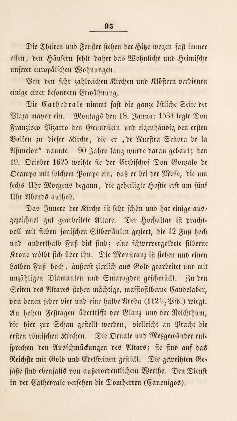 mit bem (£ego, in meinem ber geglenbe mit bem «£>alfe ober bert gügen wdgrettb 12 btö 48 (Stunben gvx>ifd)en $wei halfen eingefiemmt wirb. 3u ben ftrengflen Arbeiten in beit Soittafta^ gehört ba$ Urbarmadjett be$ Saibe$ (Chaupear), ba3 nur in ber geü gen SagreSjeit vorgenommen werben fann. Ü)a ber Soben immer nag unb bie Saume fegr faftreicg ftnb, fo muffen biefe gegen baS Gmbe ber 9iegen§eit gefällt werben unb Wäg* renb megrern Monaten au^trodnen, bann werben fte ange* jünbetj aber nur feiten ftnb fte bürre genug, um voüftän* big abjubrennen; e@ ift bieg jebod) fein groge£ «fjinbernig jur 5fngflansung, benn bie 0aat wirb ^wifcgen bie fjalböer^ fogiten Stämme gefäet. 3n ber Otegel wirb ba3 erfte 3agr Sai$ auf bie abgebrannten (Stellen gepflanzt; in ungiaub* lieber gülie wäcgSt er unb bringt einen augerorbentiieg reu cf)en Ertrag; nadj feber (Srnte wirb ein £geÜ ber ange* brannten Säume weggeräumt, um freiet gelb für bie bereu* nirenben (Mturgflanaen §u gewinnen. ($;twa3 giücftidjer aiö ba3 £eben biefer Sttbianer in ber 9?äge ber Plantagen ift baö berfenigen, bie fo weit im 3n* nern ber Säiber (eben, bag fte wegen ber grogen (Sntfer* nuitg nur feiten mit ber §iviiiftrten Seit verfegren, Sit bem jufrieben, wa$ ignen bie reidje Statur barbietet, unb unbefannt mit ben Sebürfniffett be3 verfeinerten Sebent, wütt* fdjen fte fiel) niegtö, alö Wa3 fte ogne groge Slnftrengungen im Satbe ftnben. Sort bepflanzen fte igre fieinen geiber, beren ^pflege ben Seibern übertaffen ift, wägrenb- bie Sän* ner mit Sia^rogr unb $feii auf bie 3agb gegen unb fid) Sodjen, oft Sonate iang von igrent Sogitftge entfernen. Sit gleid)mdgiger $(bwed)3iung unb (Sinformigfeit reigen