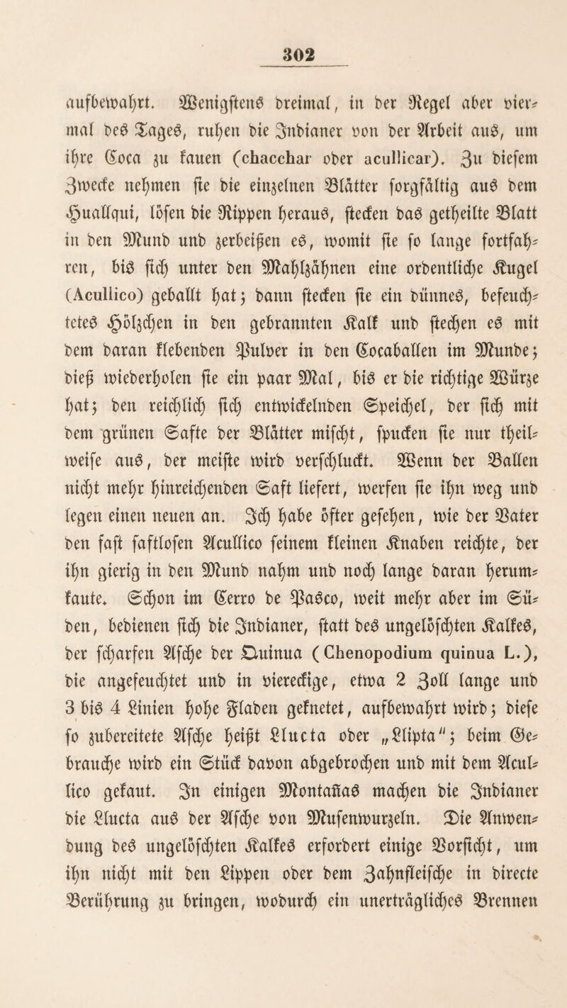 29 mußten mir in Stlparaifo liegen bleiben ; babei mar mir am unangenehmen, baß id) tnid) nicf)t für länger at$ 24 ©tunben 00m äpafen entfernen fonnte, ba ba6 ©d)iff fortmäf)renb feget* fertig lag nnb fogleid) nad) erhaltener ©rlaubniß, ber mir ftünblid) entgegenfaf)en, auötanfen follte. Seine ©rfurftonen befdjränften ftd) ba^er auf bie nähere Umgebung ber ©tabt, fo oft e6 baö Setter erlaubte, baö faft ununterbrod)en ftürmifcb unb regnerifd) mar. ©er 29. 3uti follte an 23orb unfereS ©djiffeS jur ©rinne* rung ber Sntirebolntion feierlid) begangen merben. Sorgend um 8 Ul)r mürbe ber ©bmonb unter brei ä?anonenfd)üffen 00m ©ed bis §u ben Saftenden mit Simpeln unb Staggen be* fangen; auf bem 93ormafte flatterte luftig eine ©chmeijerfahne, maf)rfd)einlich §um erftenmale in ber ©übfee. SittagS 12 Uhr feilten 21 ©djüffe fallen. 9lad)bem bie Kanonen ber franko* ftfd)en äbriegSfd)iffe gefdgoiegen hatten, begann baS Souor an unferm 23orb, ba mir aber nur 10 ©tücfe hatten, fo mußten fte smeimat gelaben merben. 3^icf)t oertraut mit ihrer 23ebie* nung, oernad)läfftgten bie Satrofen bie gehörige SBorjtdjt, unb beim brei^nten ©djuffe mürbe einem oon ihnen bie äpanb fo jerfd)mettert, baß unmittelbar barauf Amputation oorgenom* men merben mußte. ©ie Sooube beS ©ageS mar unter ber Sannfcijaft baßin. ©teuerborb bon unS lag ein fd)bneS, feinet ©d)iff; $en* ner erfannten fogleid), baß eS für ben ©flabenhanbel gebaut mar. ©ine unl)eimtid)e D^uhe h^fd)te fortmährenb an 23orb. ©ie Olaen maren in $reus gebraßt, ber Olumpf ganj fd)mar$ bemalt, eben fo bie Mafien unb ©gieren, ©S tag fd)on lange unbemeglid) bor feinen Anfern. San fagte uns, ber ©apitan, ein ^orbamerifaner, f)dbe fwlb a^d) feiner Anfunft im äpafen