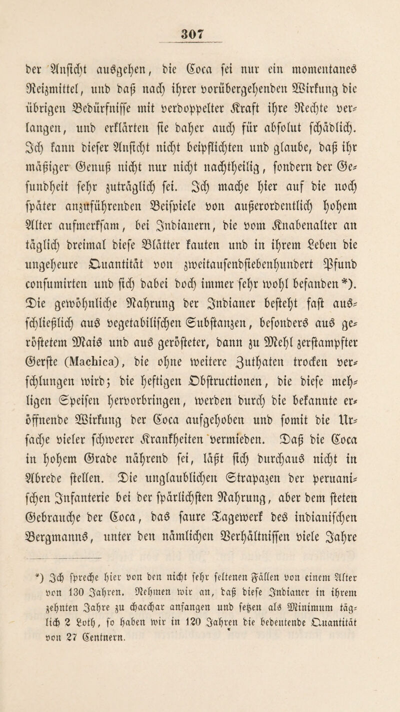 109 ba6 ©tabtgefängniß angeraut ift, itrtb einer D'leif^e wertig fd)öncr Raufer eingenommen. Die ©übfeite wirb ebenfalls »on $ri»atf)dufern gebilbet, au3 benen lange, bidjt »ergib terte, Ijdjjlidje Gallone na cf) bem platze führen. Unter ben Raufern biefer beibett Seiten »erlaufen ©äulengdnge, in benen zal)lreid)c dtaufbuben ftnb. 3n ber mcftlidjen ©äulen* l)alle (Portal de los escribanos) l)aben bie meiften bffenb licf)ctt ©djreiber il)re Duartiere aufgefcf)lagen; in ber füblicfjen (Portal de los botoneros) fpimtett *ßoffamentirer §mifd)en ben ©äulen Knopfe unb granfett (flecos). 3n ber 9ÜUtte ber ^fa^a ftel)t ein fef)r fdjöner bronzener ^Brunnen mit brei 33afjtn$; au6 bem mittleren ergebt ftd) eine ©dule, auf bereu ©pii3e eine gama einen Dfyeil be3 2ßaffer6 fguauStrompetet; ba3 übrige ftür§t atb ben Otad)en »on »ier körnen. Sieben bem dpauptbrunuen ftnb mehrere Heinere äuge* bracf)t, attö benen ba3 SÖaffer gefcf)öpft wirb. Die mittlere ©dule ift 18 gu£ f)od). Dtefer fcljbue Brunnen mürbe auf 53efel)l beS $icefönig3 ©rafeit »on ©abatierra im 3af)r 1650 »om gefcf)icften Mnftler Antonio be 9ti»a3 gegoffen; 1653 mar er »ollenbet unb bem @ebraucf)e be$ ^ublifumö eröffnet. Da3 Saffer ift Har, aber nicf)t of)ne döeigefd)macf, mef^alb cS aud) »on ben £imeno$ nicf)t fefyr gcfd)äpt ift. Der zmeitgröfde öffentliche $lat$ in £ima ift ber SnqttifU tiottSplafc, »Plazuela de la inquisicion « , feit bem 53e^ freiungöfriege ber „Unabfjdngigfeibplaj^ (Plazuela de la in- dependencia) genannt. Den (Singebornen ift ber alte Spante »iel geläufiger unb ben meiften ber neue ganz unbefannt. Der $lab ift trapezförmig nad) Ofteit ermeitert5 er gereicht ber©tabt burdjatb niefjt §ur 3^er^e/ ^mt er ift faft immer mit allen