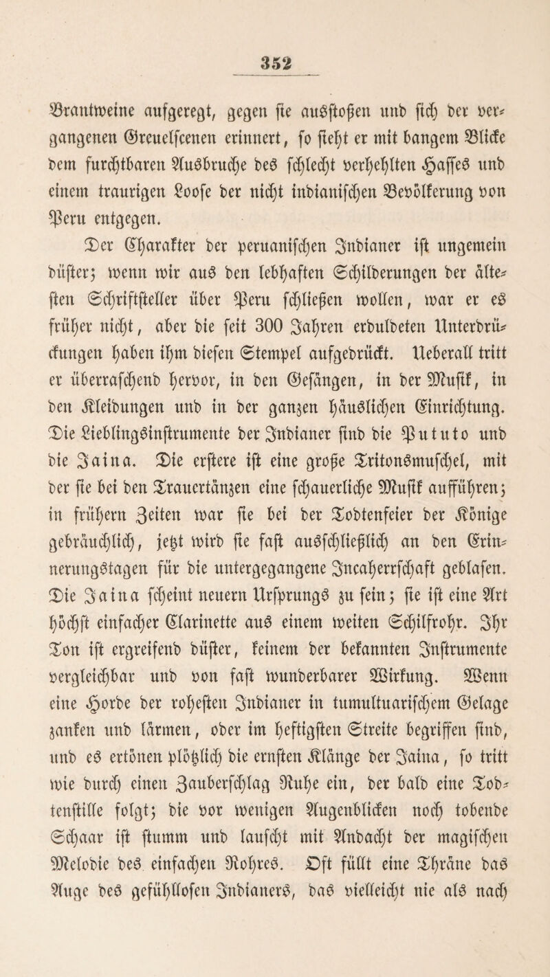 2 faum nod) ju erlernten mar. Sit beit £)ftminben bcr nbrb* lidjen Proben fegelten n>ir bor ber 3tl)a gogo borbet imb bafftrten am 35ftext £age unfercr Slbreife unter ber üblichen (Schiffstaufe unb alten ba^u gehörigen (Zeremonien ben Slequator. <Sd)nelt burd)fd)ifften mir ben atlantifdfen Dcean beS füblidjen SenbefreifeS unb fud)ten ben (Zanal §mifd)en ben galflanbSinfeln unb Patagonien §u gemimten, aber bon ungünftigen Sinben berl^inbert, mußten mir bftlid) bou ber SSta be la (Solebab ben (Staateninfeln §ufegeltt. (Zrft am 3, Sai erreid)ten mir bie £änge beS (Zap §orn unb fonnten eS nur unter 60 @rab fiiblid)er Breite umfdgffen. 3n biefen gefal)rlid)cn ©emäffern, bon benen ber füb)nfte ettglifd)e (Seemann fagt, baß eS nirgcnbS fo X)ol)e Sellen unb fo gräßliche 0türme gebe, mie fyzx, erfuhren mir alte Sühfeligfeiten einer berrufenen unb gemiebenen (See. £>er Sinb mud)S §um Sturme an: 3mei unb gman^ig Sage lang — bont 8. bis 30. Sai •— marf er unS auf bem furchtbar bemegten Seere füb*meft(id) bont geuerlanbe herum unb nur ber fefte, trefflidje S3au beS (Sd)iffeS rettete unS bor ber Sutl) beS DceanS. äpier, memt in ben berrütherifdjen Sinnen ber Sogen bie Rippen beS (Sd)iffeS frad)ten, bie Segel riffen unb bie Saften gitternb fid) über unS neigten, mettn baS gahrgcug bon ber meißelt, fdjaumgefronten Sellenfpiße in bie fchmarje ZSiefe fd)oß unb alfobatb mieber eine fteitere §bhe hinanglitt, tger fud)te id) oft bergeblid) in bem fonft fo fid)ern S3lide beS (ZapitänS 9M)e, hier unb auf bem Sin* gejtdjt aller ber ohnmäd)tigen Senfdjen fanb id) fie nid)t; menn id) aber in bie bonnernben glühen fal), tbie ber älbnig ber Seere, bcr 4>(enbenb meiße Sltbatroß, mit bem jahlreid)ett ©efolge ber (Sturmbogel ruhig neben bem bebenben gahr*