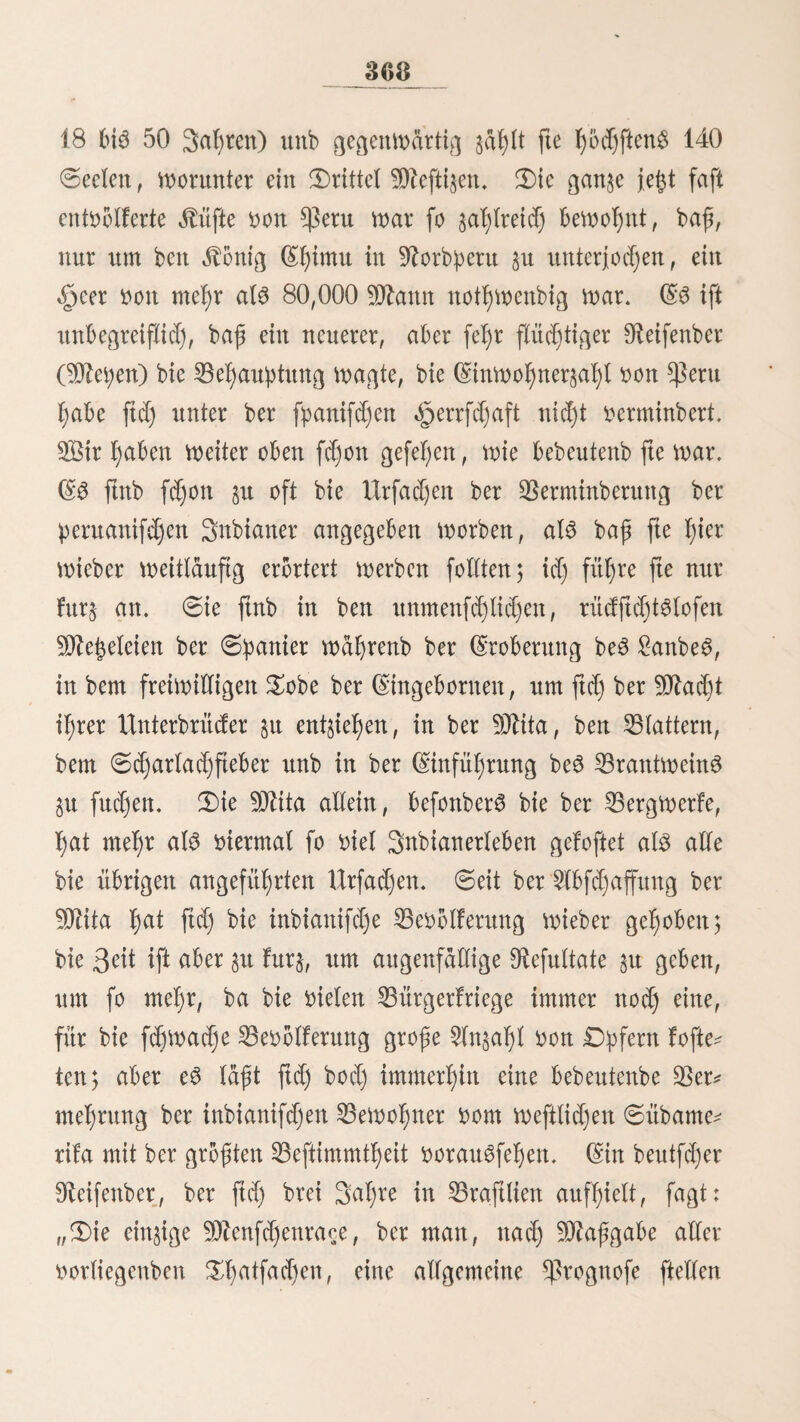 51 $f)ctl ftd) außbehtten unb ben ^ird)tfyurm be3 3)orfe0, baö eine fyatbe Stunbe vom guße ber 23ergfette entfernt liegt, fenfredjt unter mir liegen, tyfctin Sftaulthter fd)idte fid) fo* gteid) an, an einem fdjmalen Saum, ber ftd) läng6 ber Seifen ^in^og, in baS Zfyal hinunter ju fteigen, 3d) graute beim §inabfcf)auen in bie fd)tt>inbetnbe $iefe, mol)in mid) ber fleinfte gehltritt meinet ^f)iereö [türmen konnte, unb glaubte nidjt an bie 9ttöglid)feit, an biefen fdjroffen gelfen* tvättben hinunter §u llettern, 2lber ba$ Setbftvertrauen mit bem baö 9Raulthier ben gefahrvollen @ang begann, madjte allmälig meine gurdjt verfd)tvinben unb nad) einer etma3 ängftlidjen 'fytihvx Stunbe langte id) im ftd) ent ^ha^3run^c an. 3d) bin fpäter oft bei biefer Stelle vorbei gefommen, aber nie, ohne mir einen leifen $onvurf über jenen gemag* ten 9Utt §u machen. Sa £>ropa liegt auf bem linlen Ufer be3 gluffe# gtei* d)en SRamenS unb ift mit bem redjten Ufer, tvo lang ber 2Beg füljrt, burd) eine große äpangebrüde (piiente de soga) verbunben. 3)iefe eigenthümlidjen Brüden beftehen au3 vier, etwa arm^biden Striden (Sogas) au$ ätuhfetlen, bie burd) bünnere Duerftride au3 bem nämlidjen Materiale vereinigt finb, über bie einige Sd)id)ten von 53aum§tveigen, Stroh unb 2lgavemvur§eln gelegt ftnb. ©in Strang auf jeber Seite, 2 bis 21/2 guß h^her ^dde, bitbet ba3 ©eldnber. 2ln jebem Ufer ftnb bie Soga3 an eingerammelten ^faßten ober gelfen befeftigt. 23ei anhattenbem 9tegemvetter vertan* gern fid) bie Brüden unb müffen bann mehr gefpannt tverben. Sie ftnb aber immer in ber SÜtttte viel tiefer al$ an ben beiben 2tu3ganggpunften unb fcßtvanfen, tvettn man fte be* tritt, gteid) einer Hängematte. ©3 braudjt einige Uebung