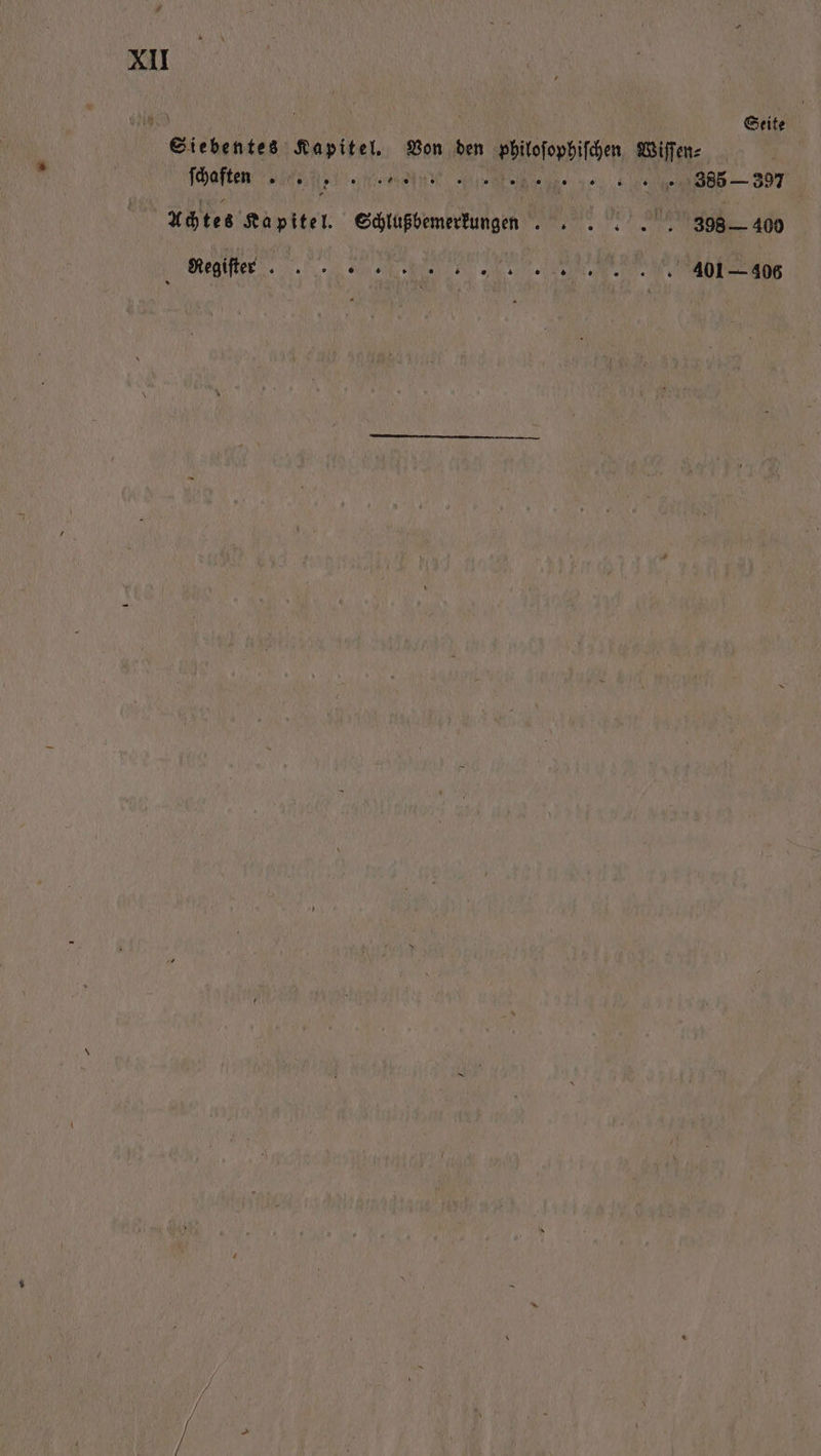 0 8 Seite een Kapitel. Von den RI, MN: ſchaften 0 . 2 0000 , 0 ° he 385 — 397 Achtes Kapitel. Schlußbemerkungen e at 398.— 400 JjVVV RT WAADT uos