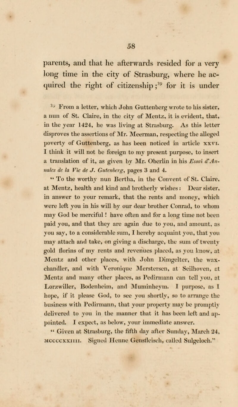 TO Œïje Œppograp&tcal g)octetp OF NEWCASTLE UPON TYNE, THIS TRANSLATION OF Santander’s essay on the origin of PRINTING, UNDERTAKEN AT THEIR REQUEST, IS RESPECTFULLY INSCRIBED BY THE TRANSLATOR.