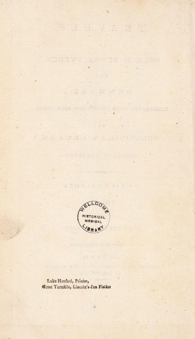 % \ Luke Hanfard, Printer, Hreat Turnftile, LiacolnVIns Fields* / /