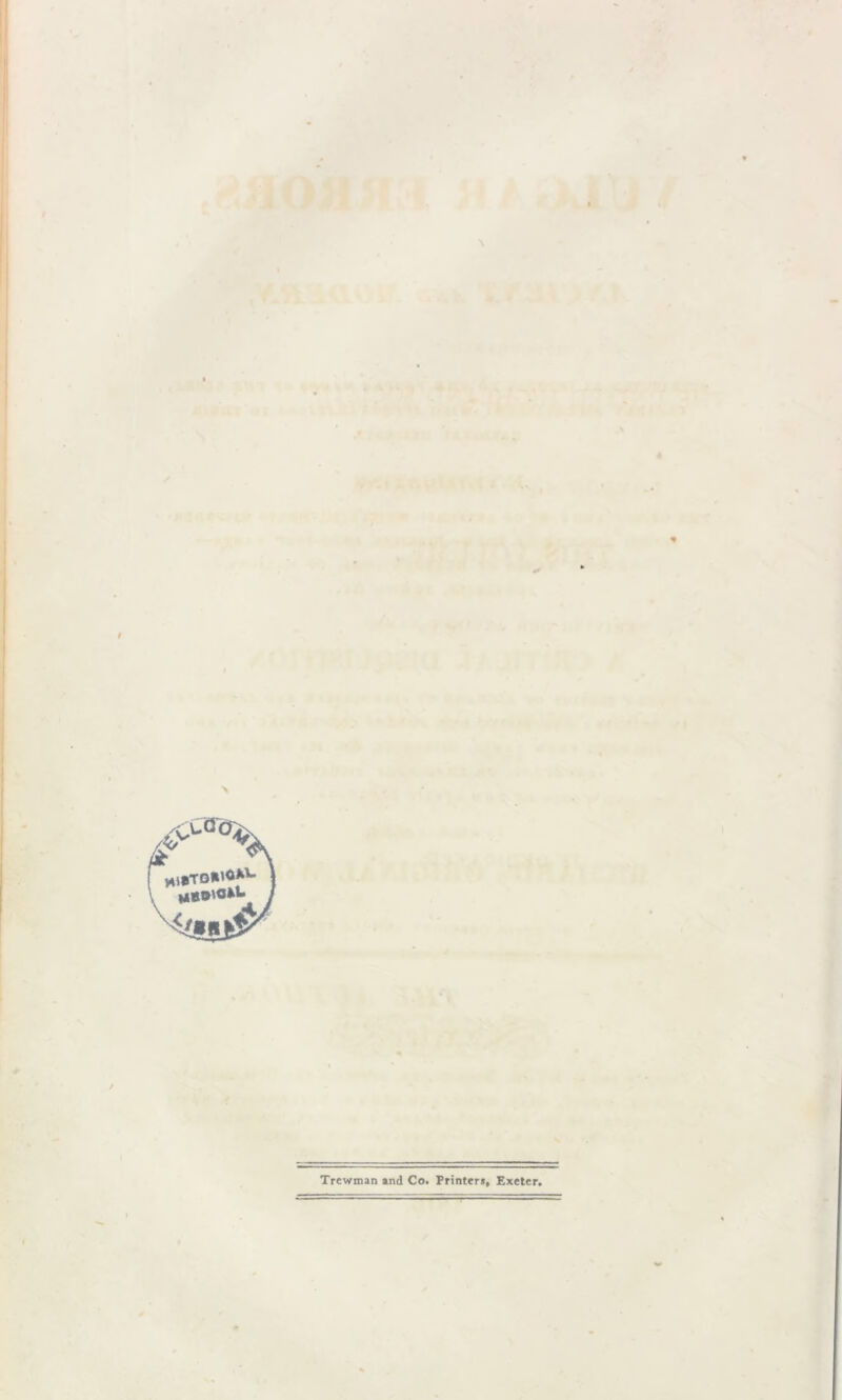Trcwman and Co. Printers, Exeter.
