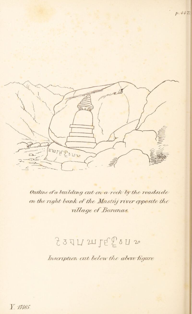 Oattcne ofay f>Tn/dmg rid ore ee rrc/z bjrihe rcccdsede' on' th.e right bank- of the JKastap ri ver opposite the vi/Jape of fBararuis. 2 5 q u rmp£'?5 u ^ IjtAcnpU/m czzt bellow the above figure Y um.